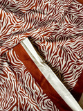 Páreo/Canga animal print castanho e branco