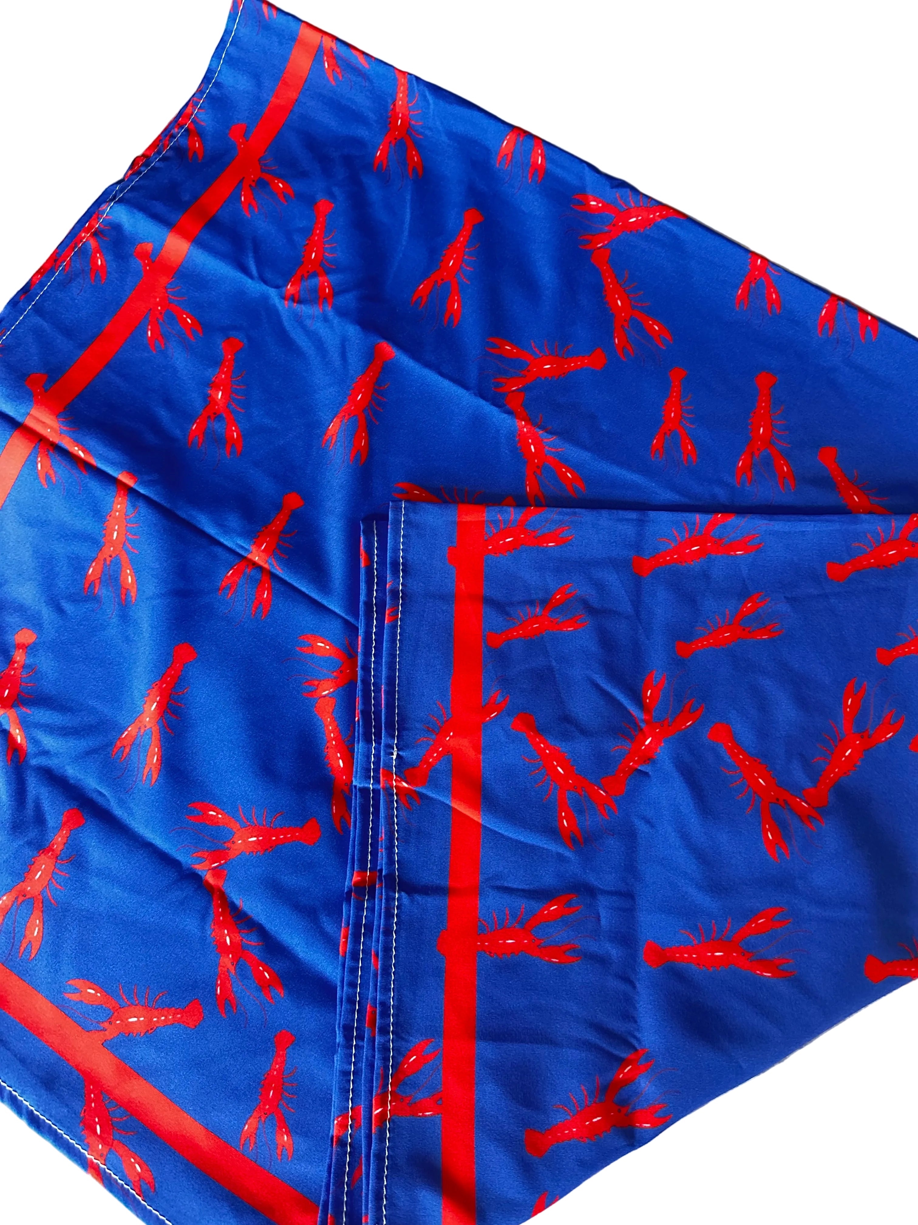 Páreo/Canga azul com lagostas