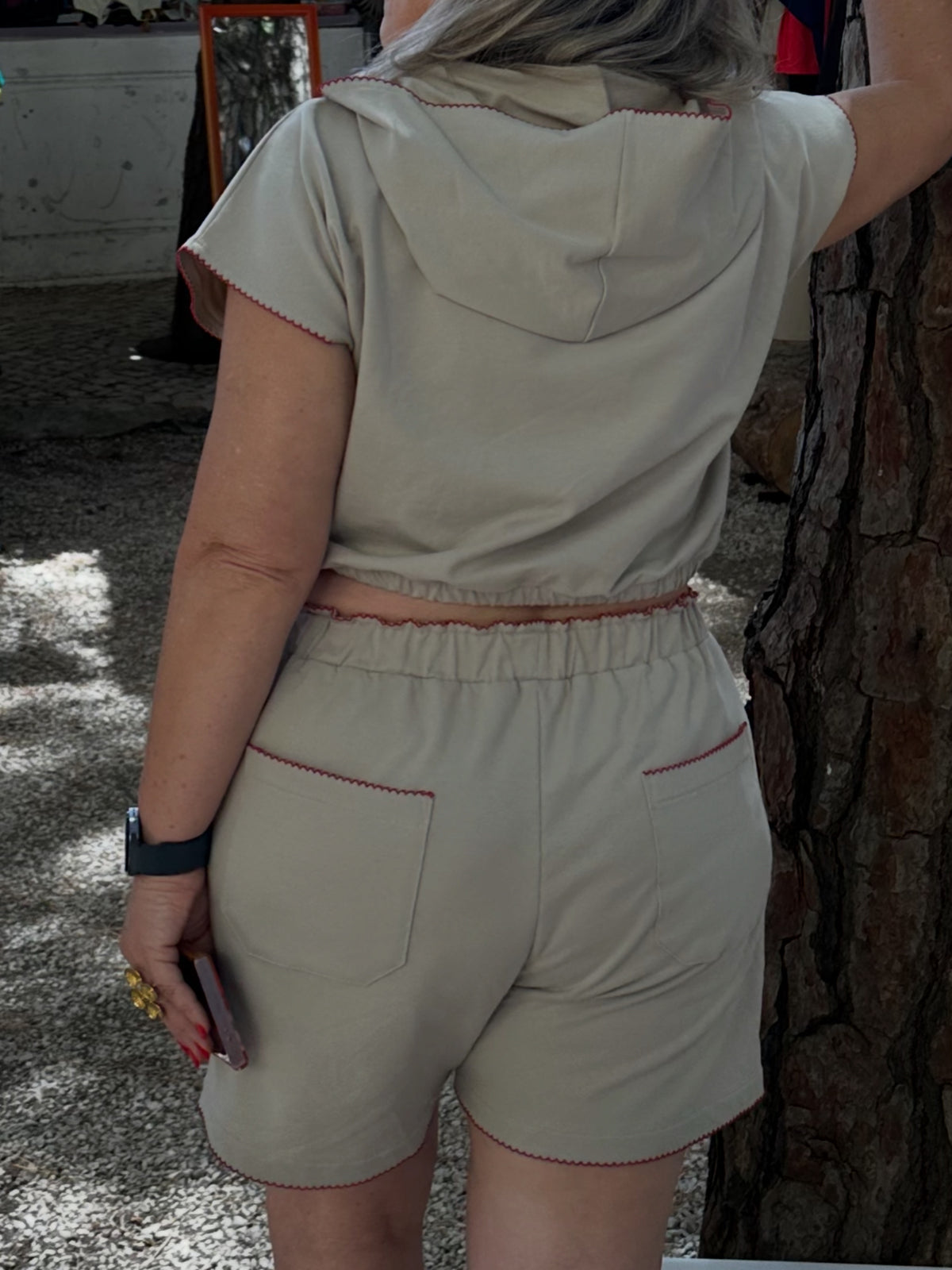 Co-ord Set Cappuccino e Vinho