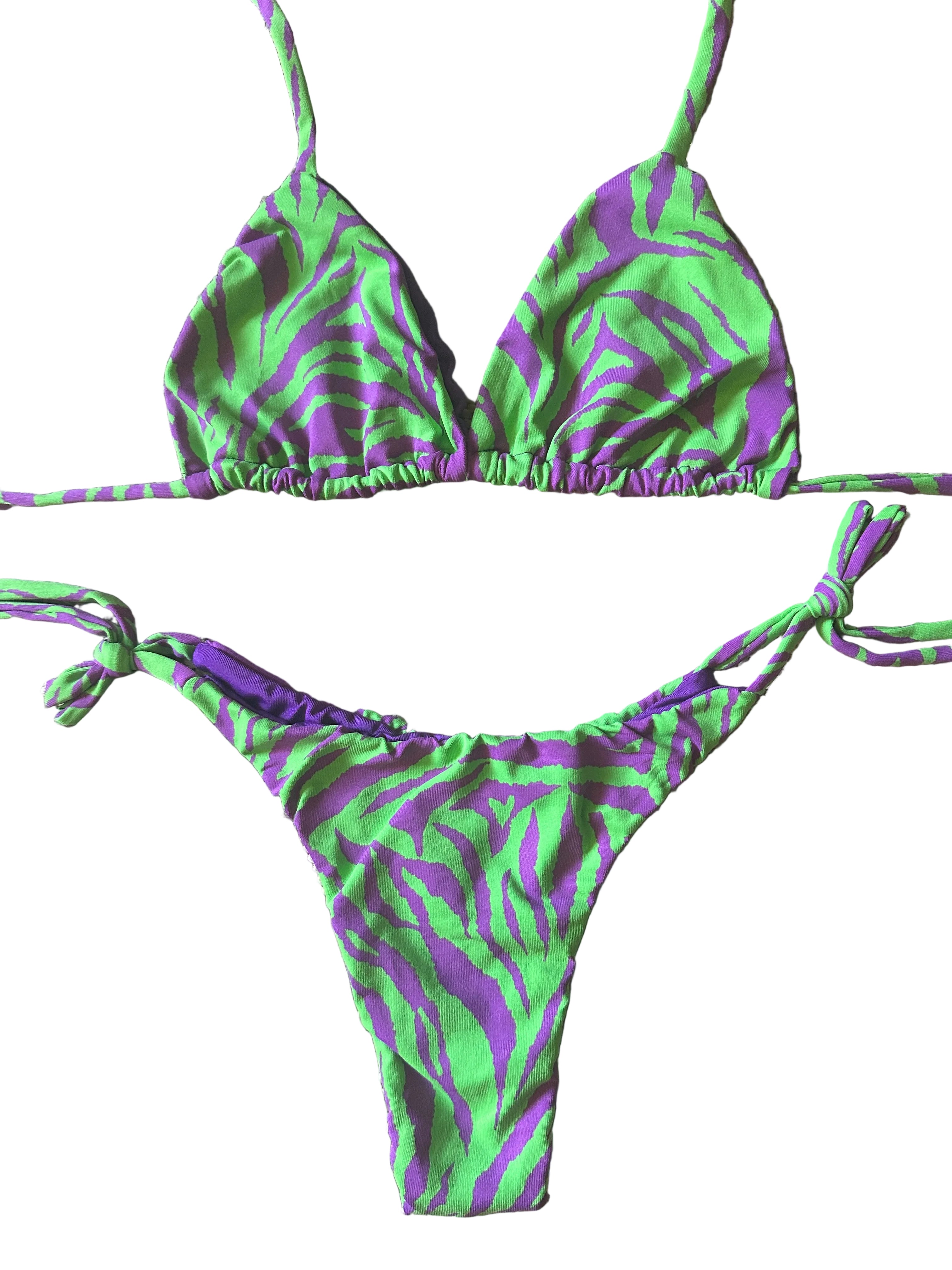 Biquini Olívia Verde e Roxo