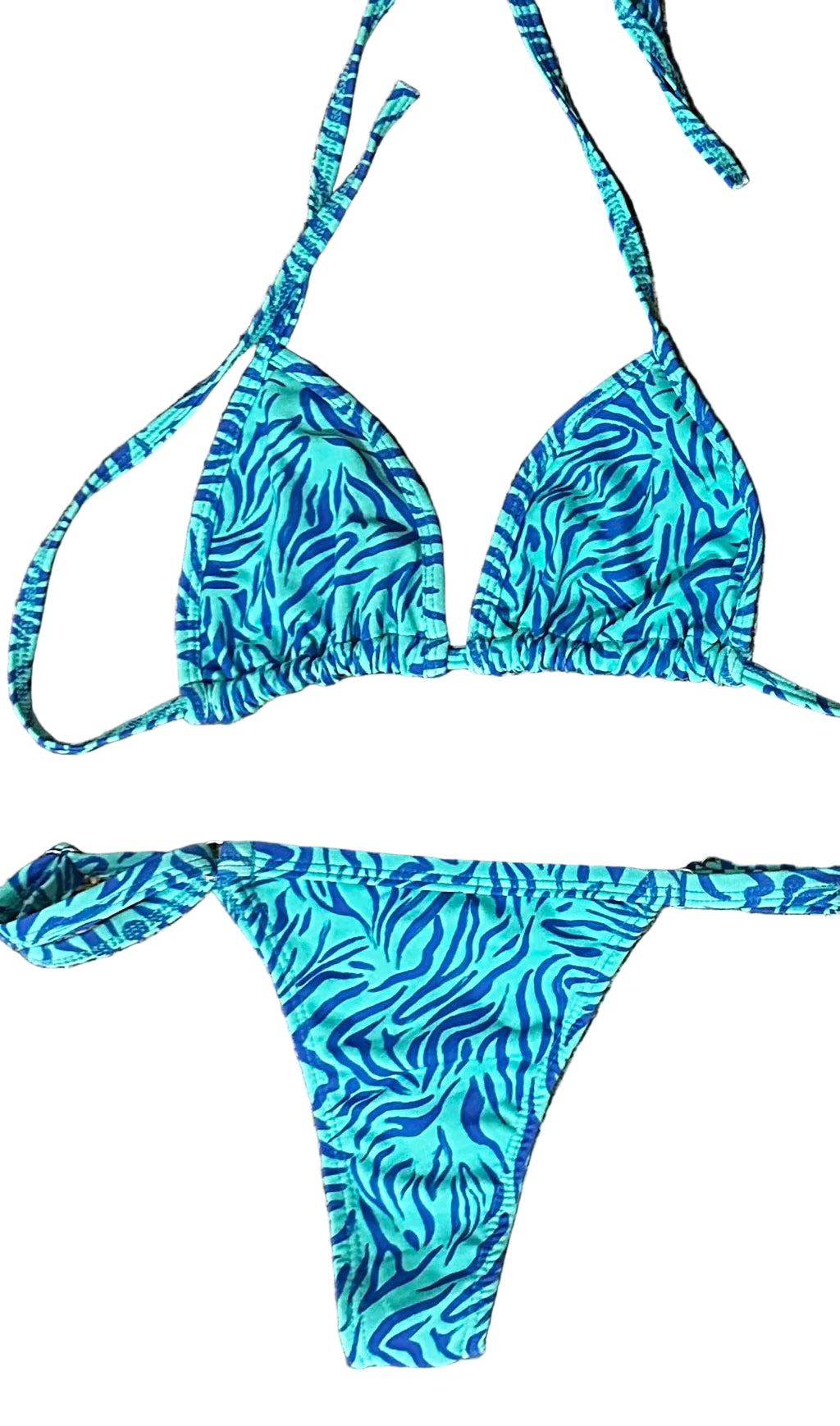 Biquini Melissa Azul Zebrado