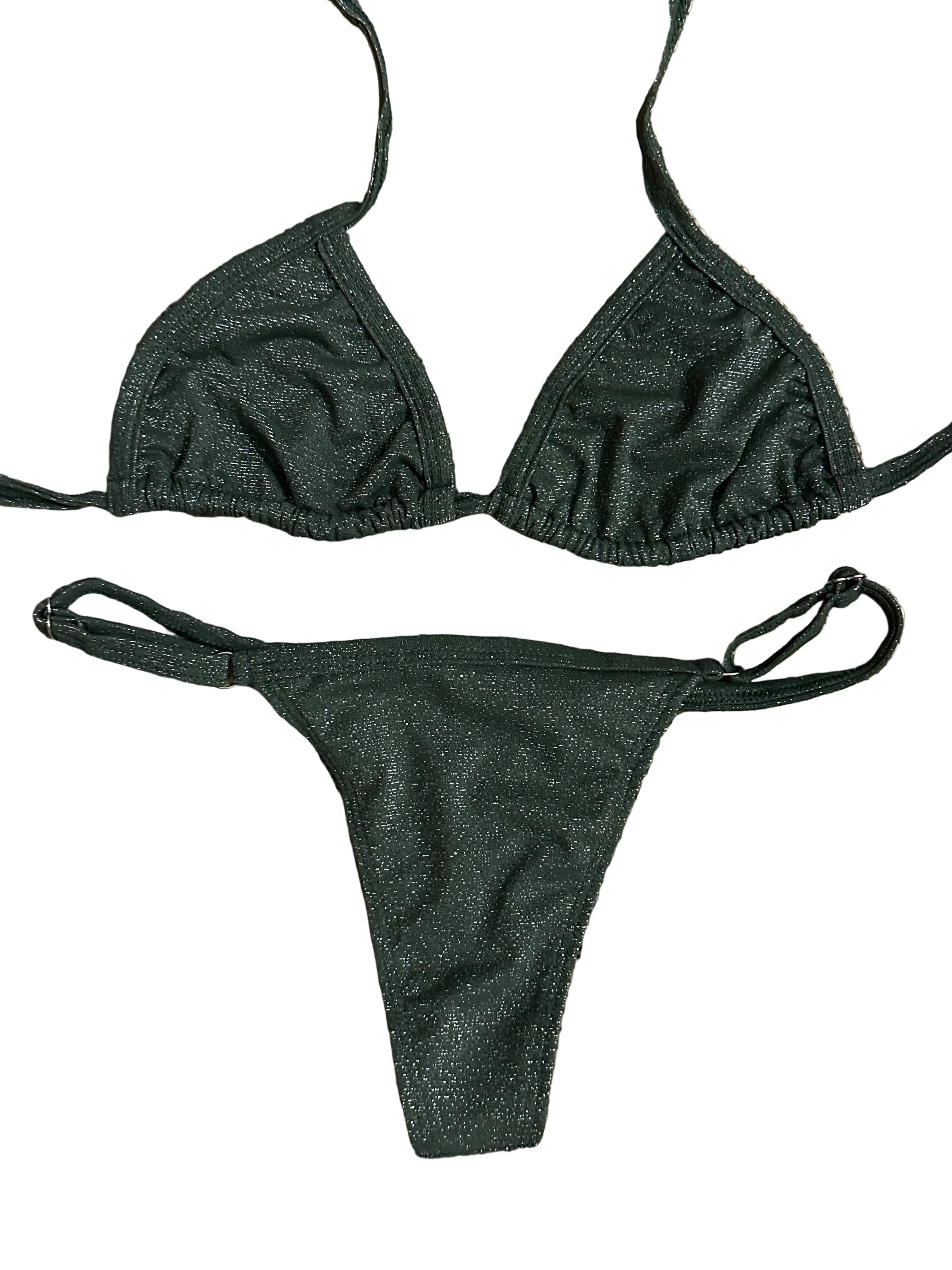 Biquini Melissa Verde Musgo Brilho