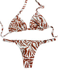 Biquini Melissa Zebrado Caramelo