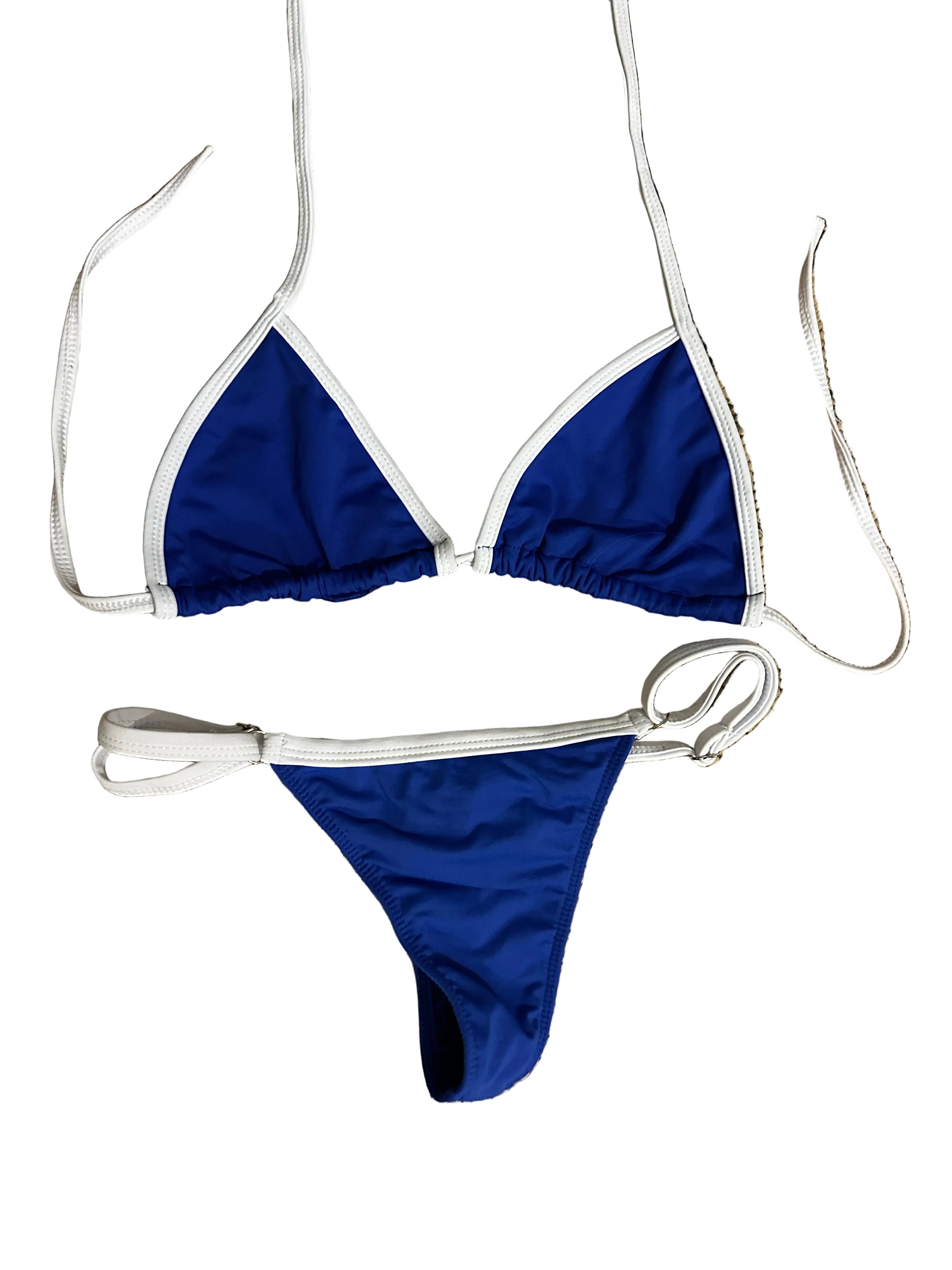 Biquini Melissa Azul com Branco