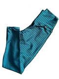 Legging azul acetinada