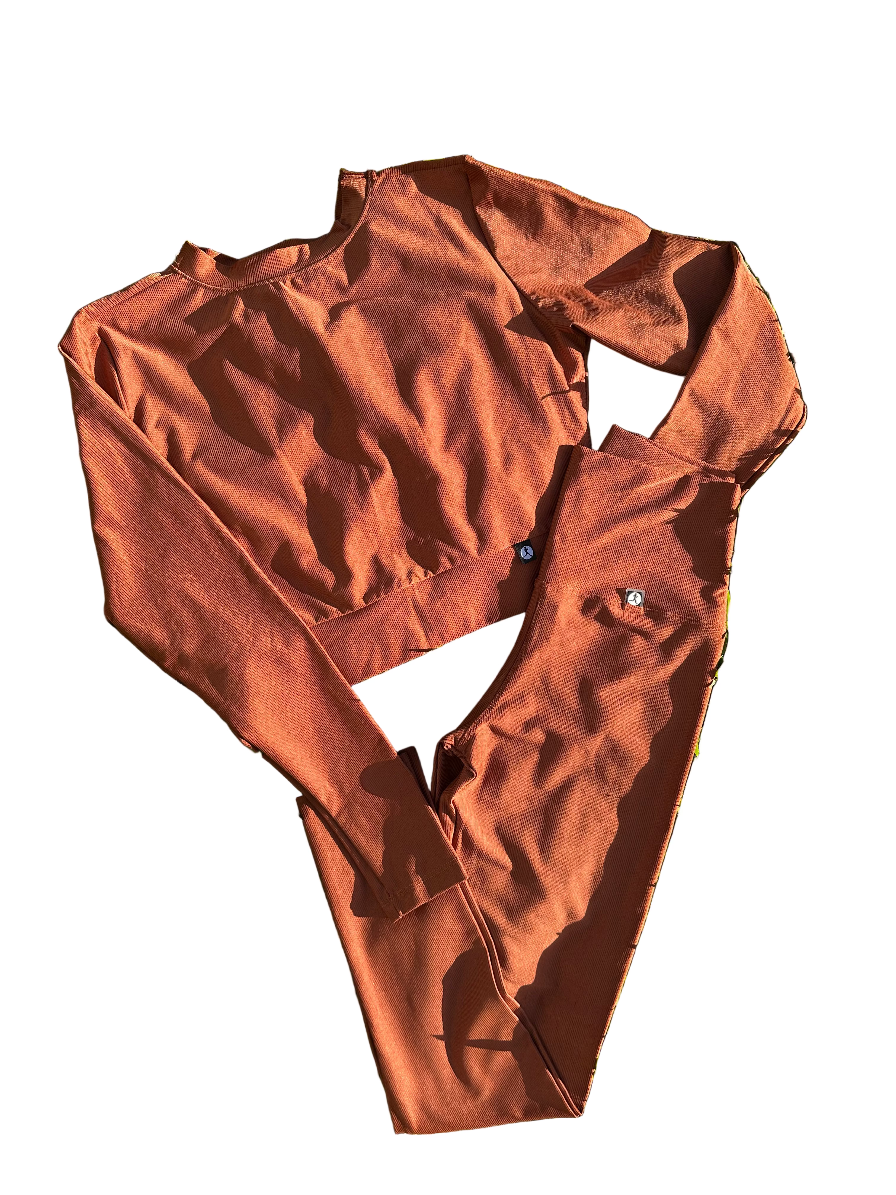 Camisola micro canelada telha