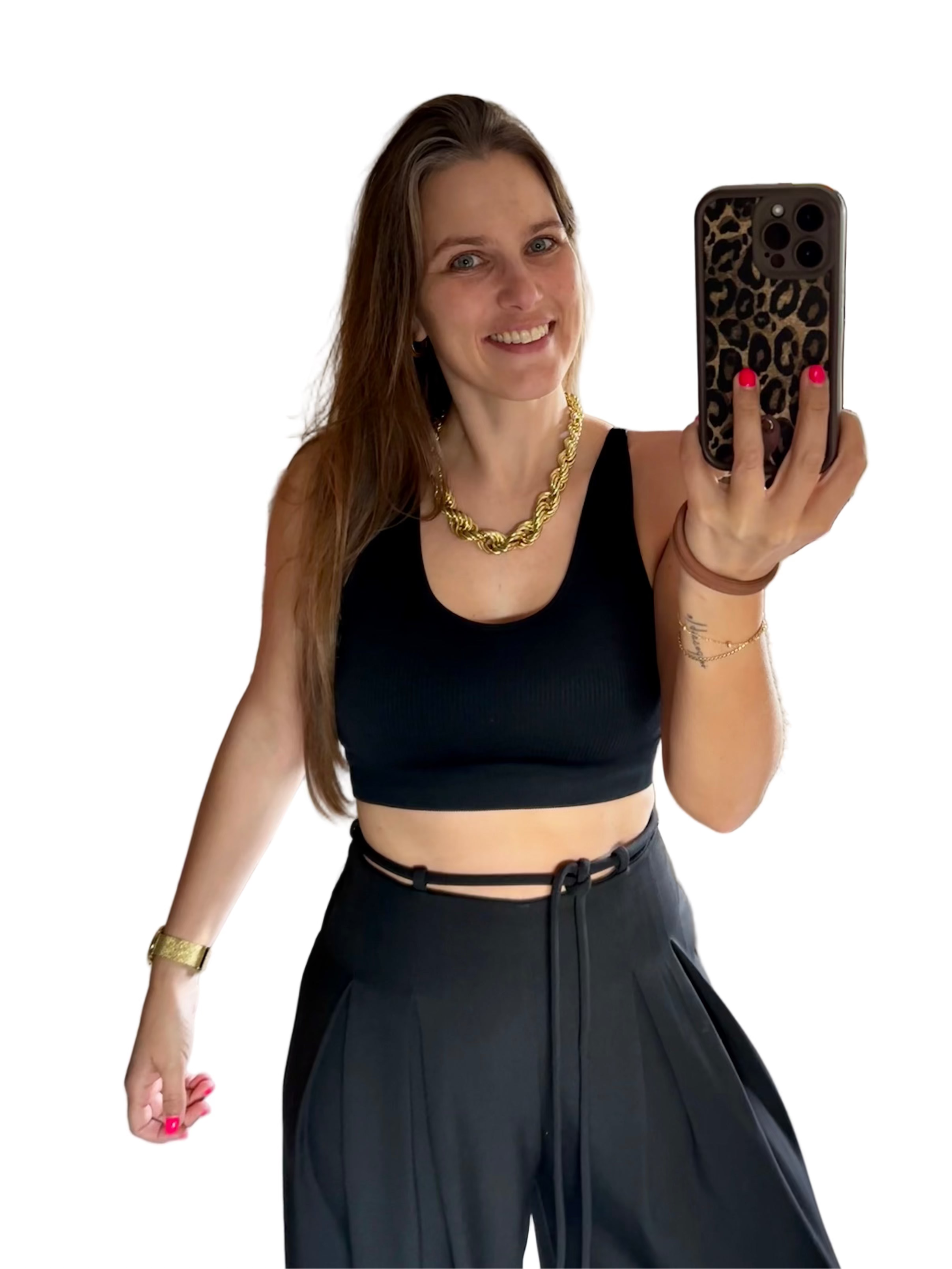 Top preto sem costas