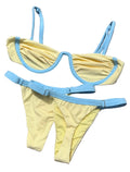 Biquini Gabriela Amarelo e Azul