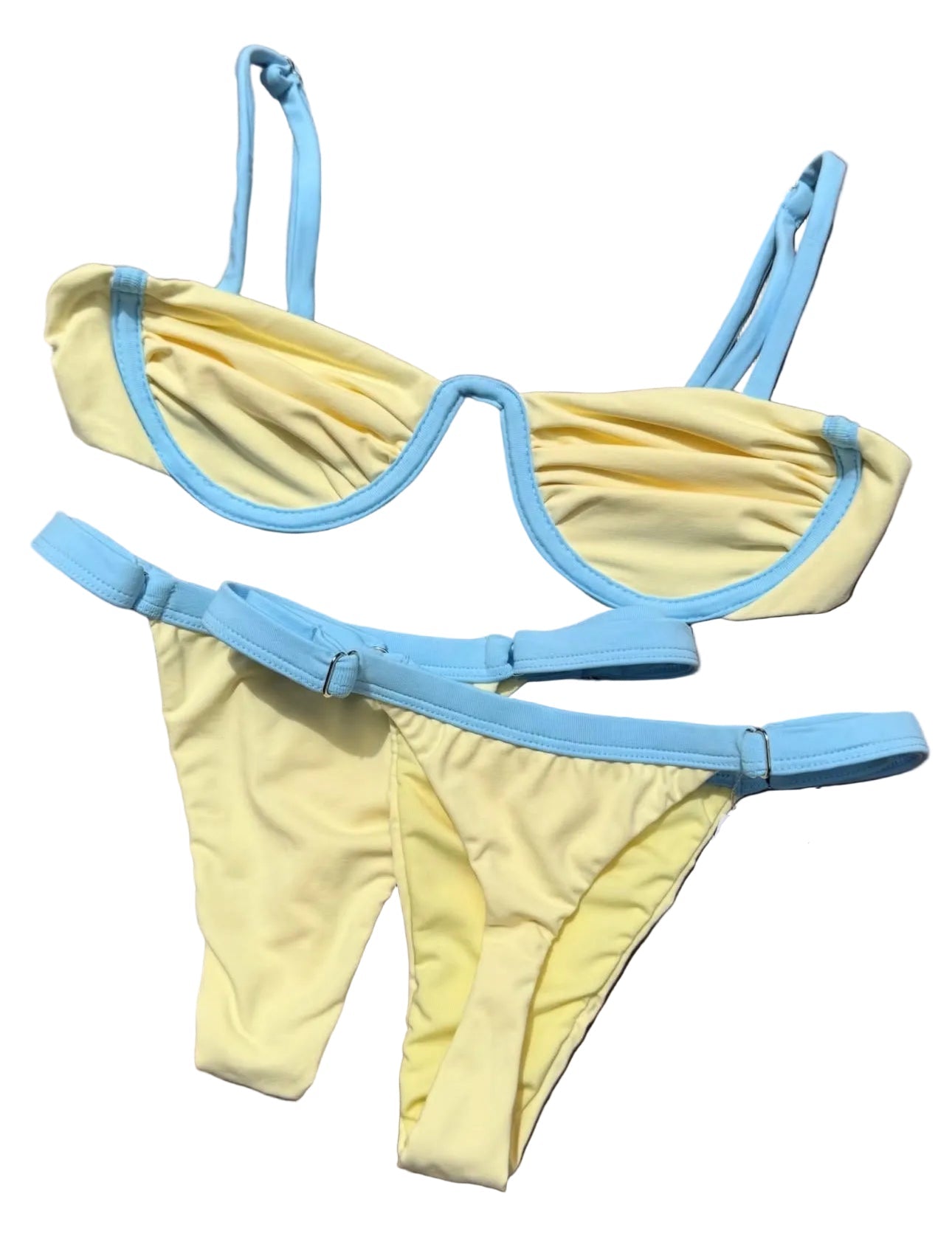 Biquini Gabriela Amarelo e Azul