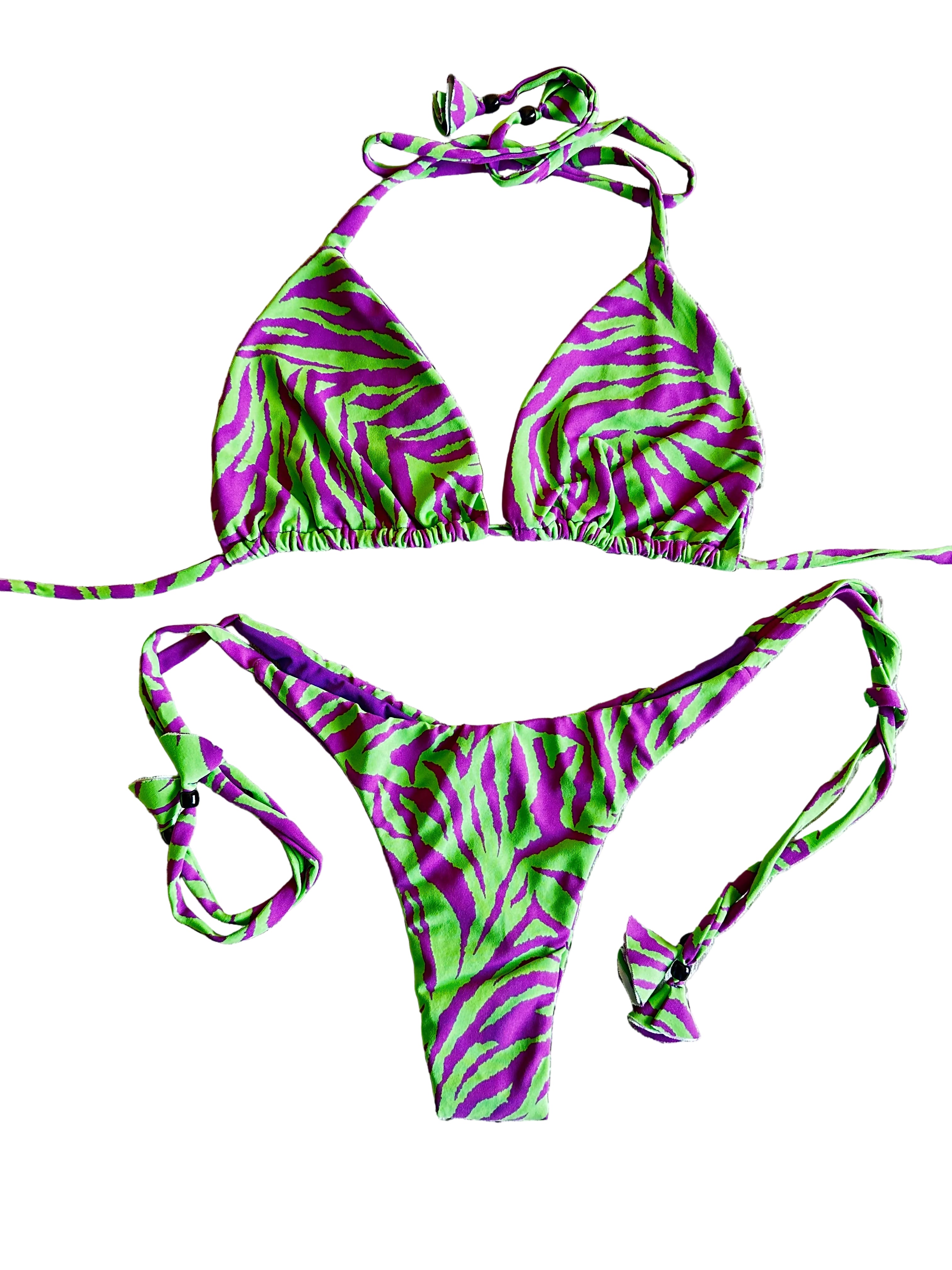 Biquini Olívia Verde e Roxo