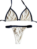 Biquini Melissa Off-White com marinho