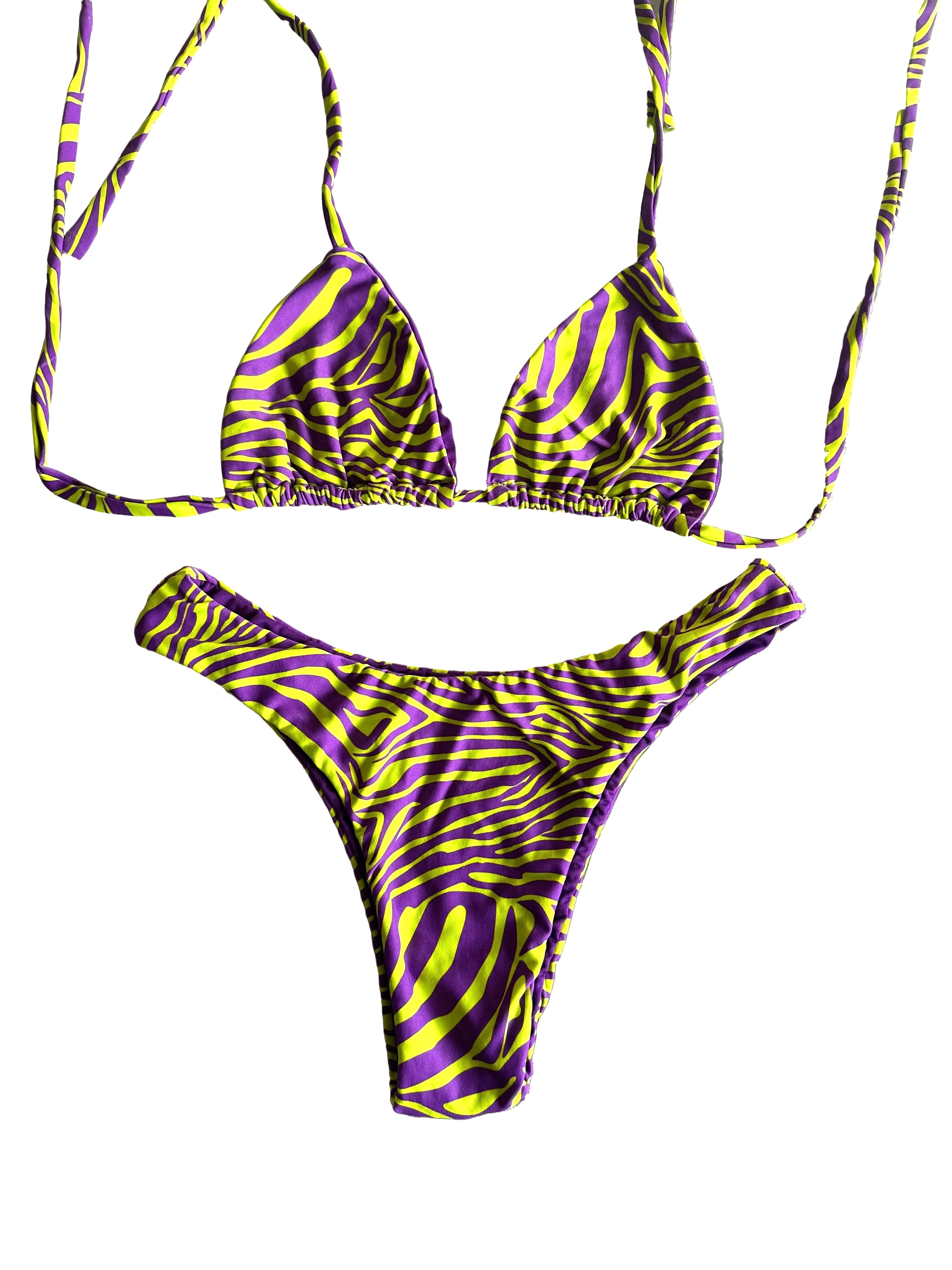 Biquini Roxo e Verde