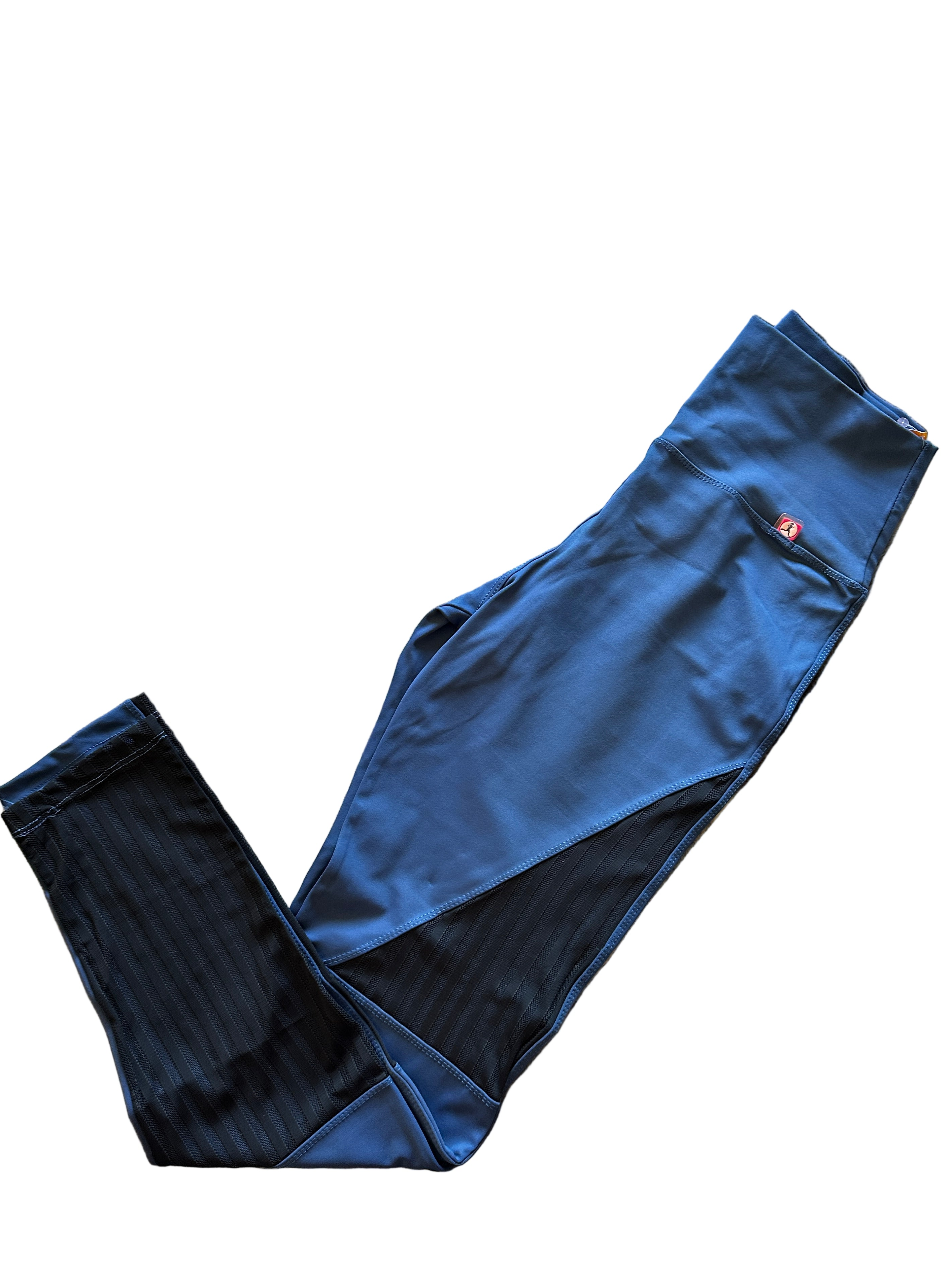Legging com rede azul
