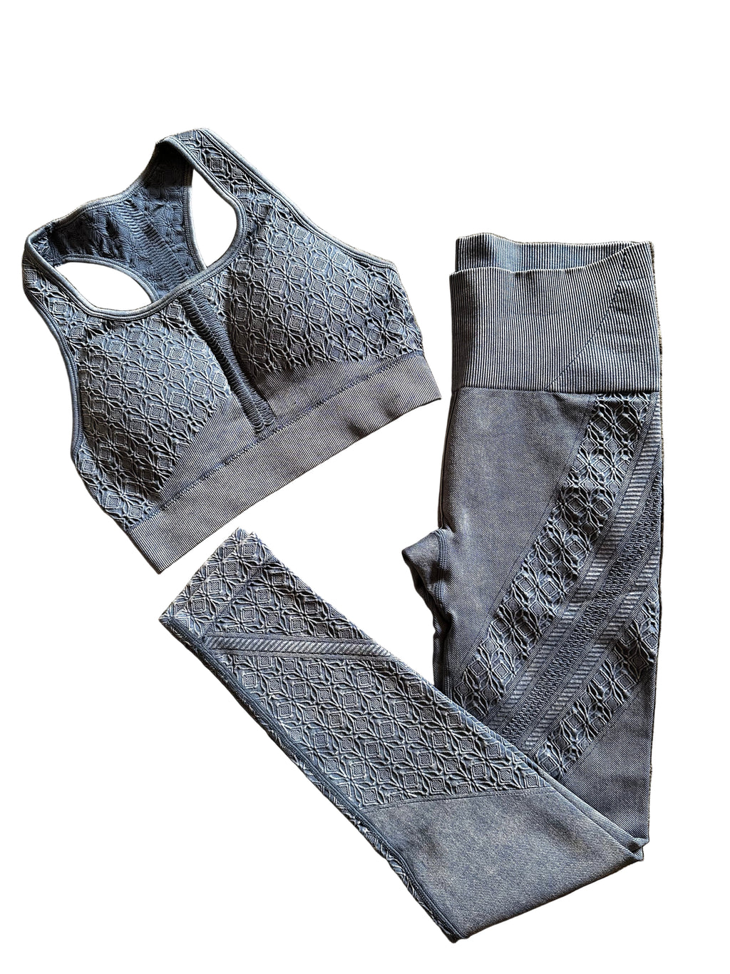 Top com copas azul ganga "Seamless"