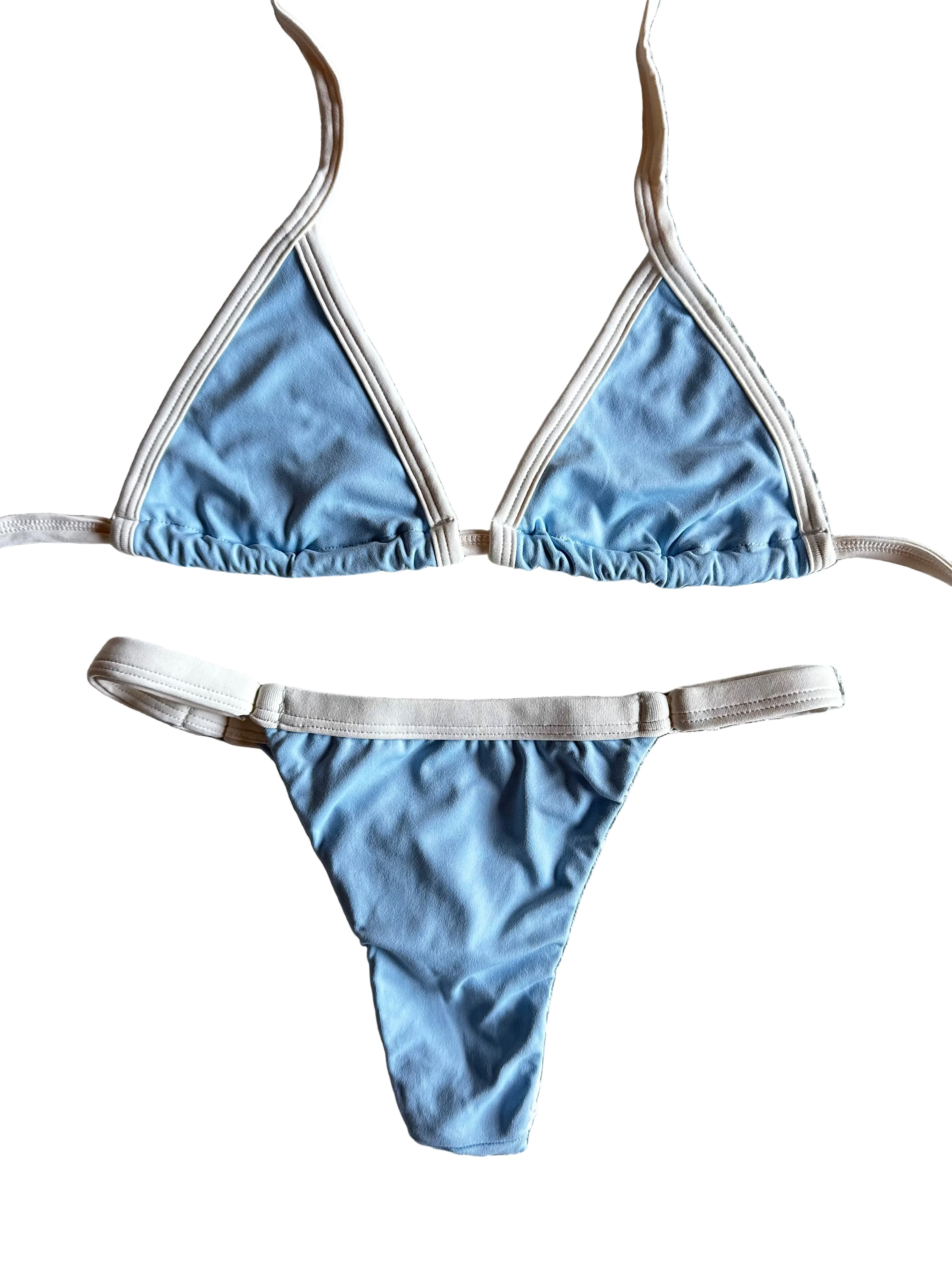 Biquini Melissa azul com branco