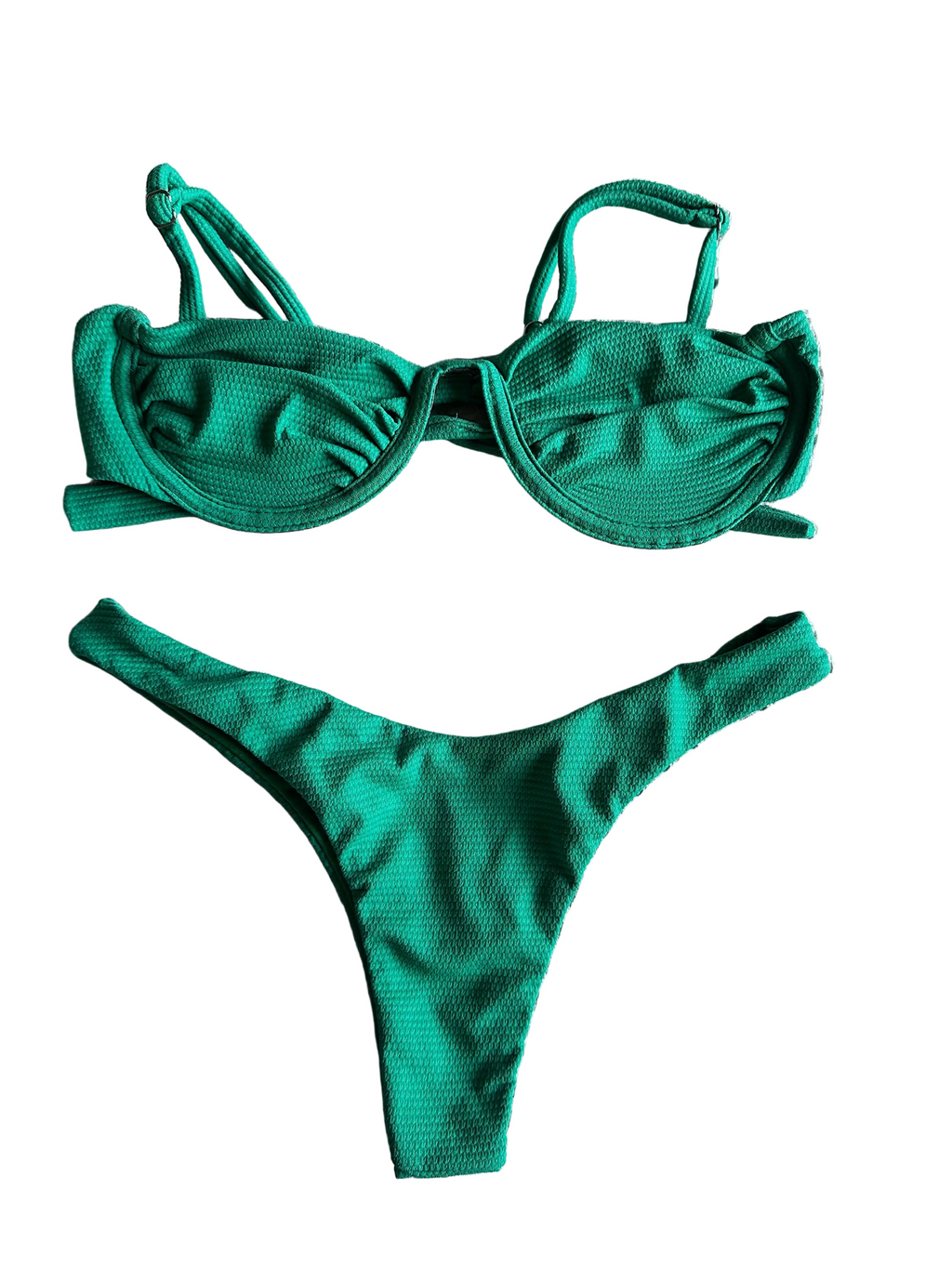 Biquini Gabriela Verde Texturado