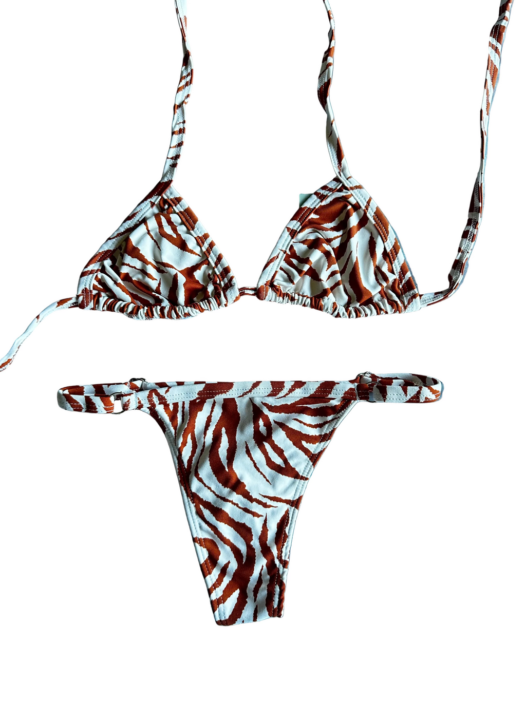 Biquini Melissa Zebrado Caramelo