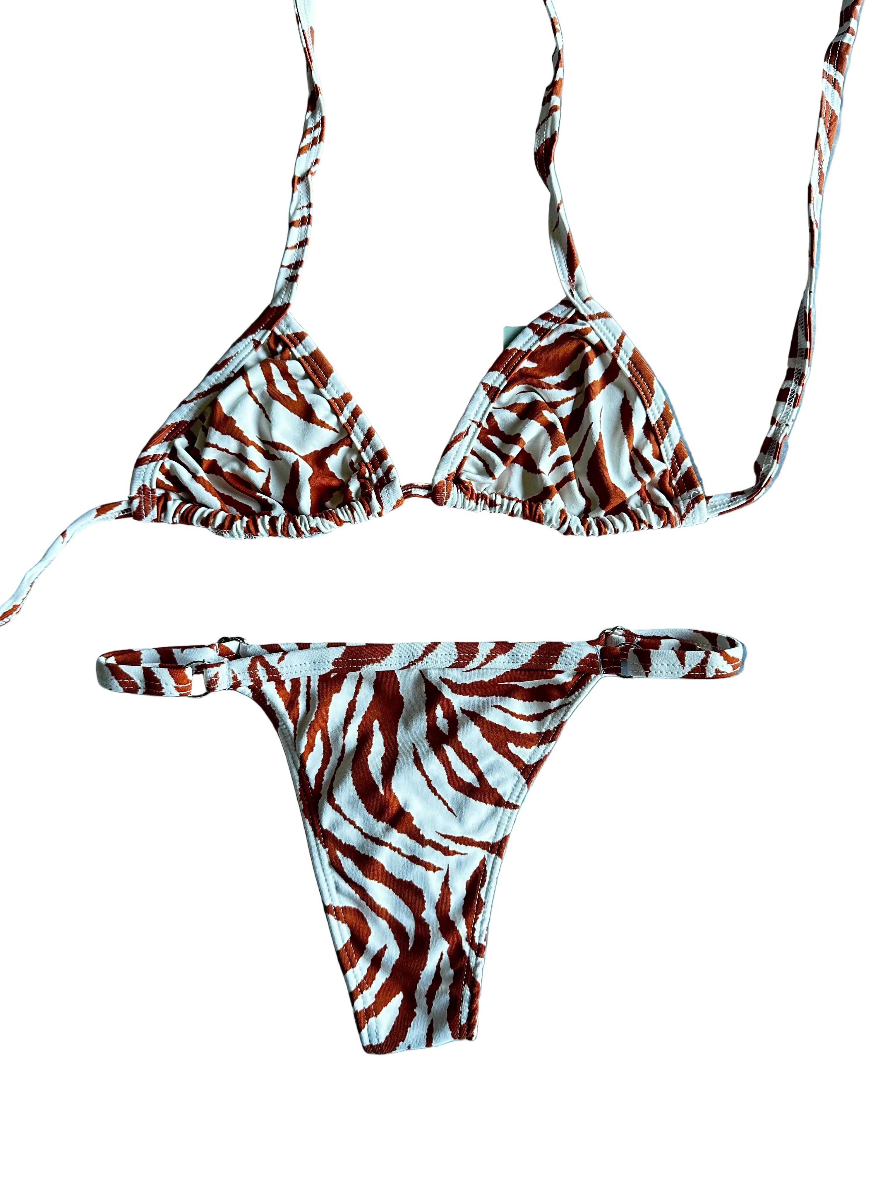 Biquini Melissa Zebrado Caramelo