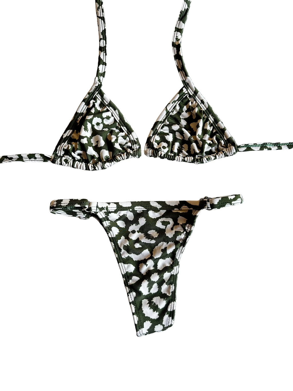 Biquini Melissa Verde Musgo e Branco