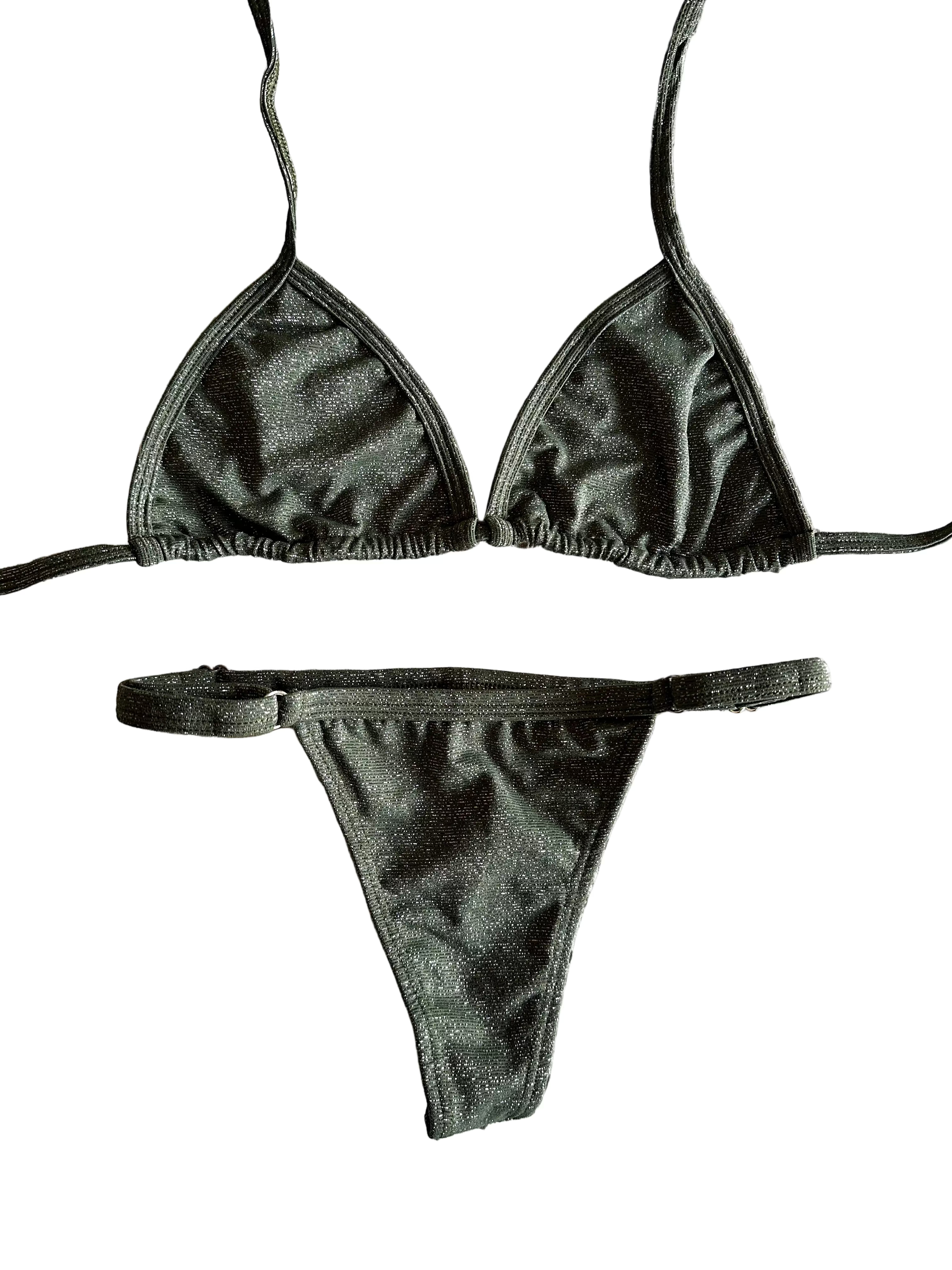 Biquini Melissa Verde Musgo Brilho