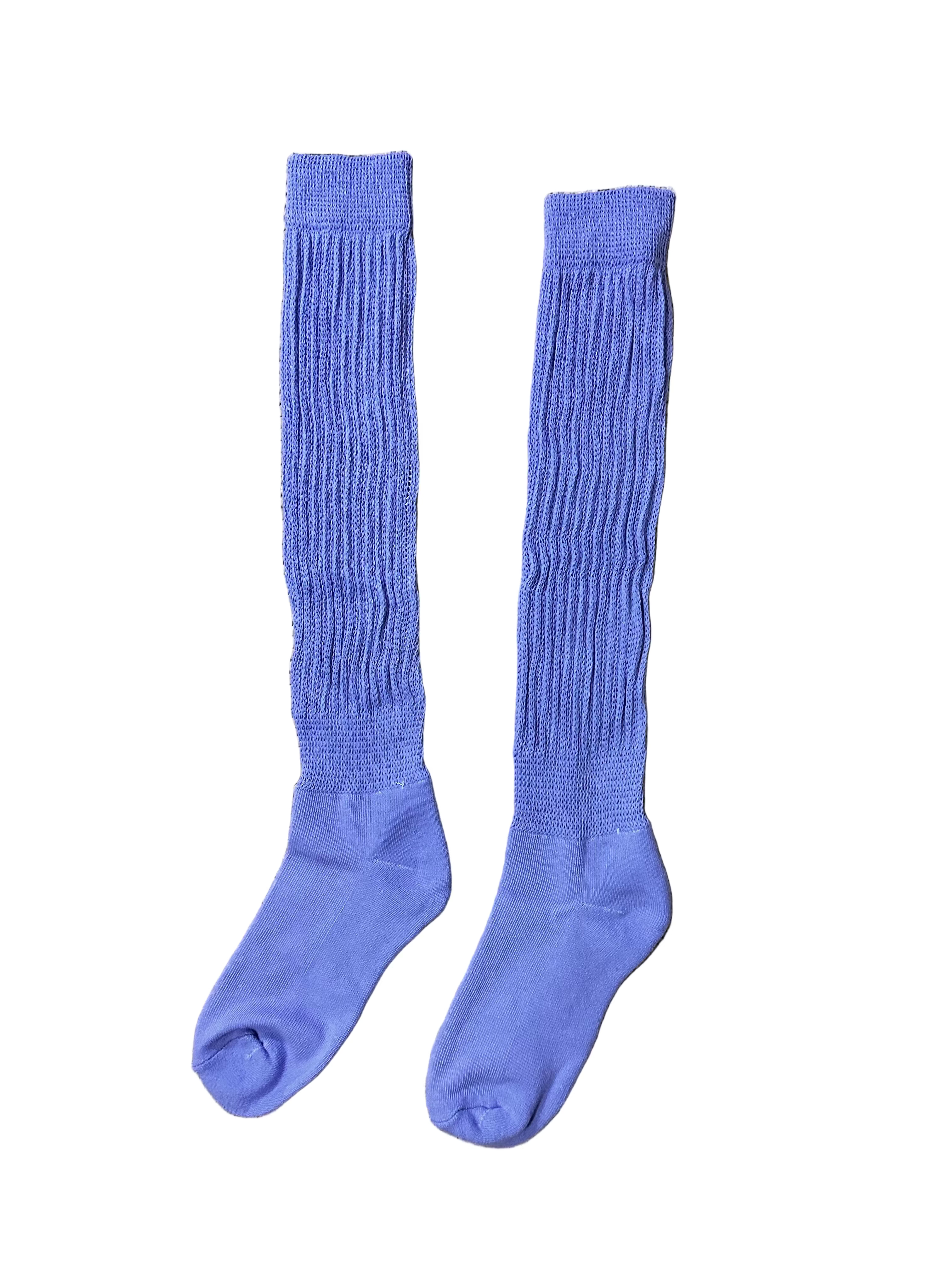 Meia canelada lilás