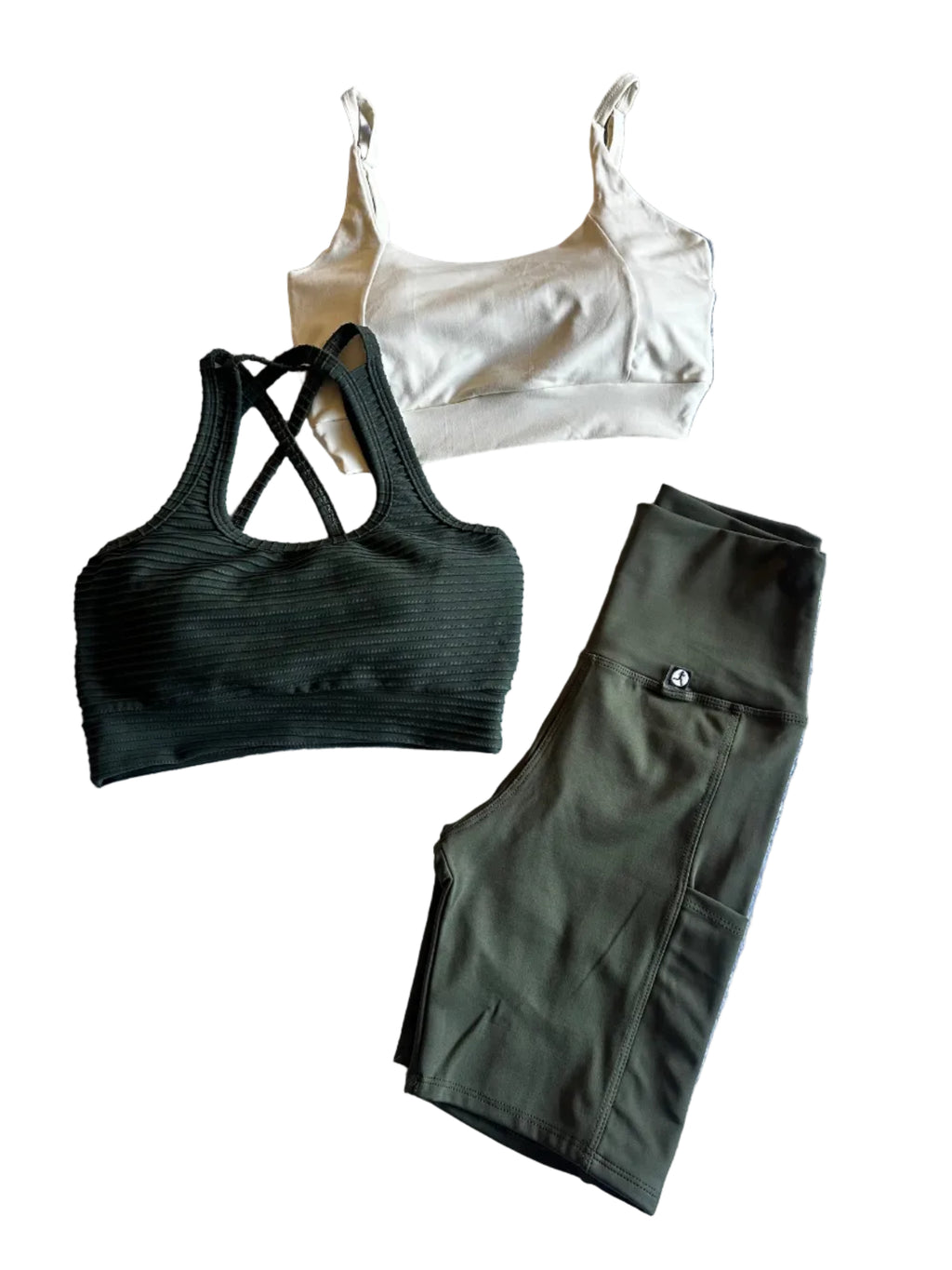 Calção Ciclista verde com bolsos