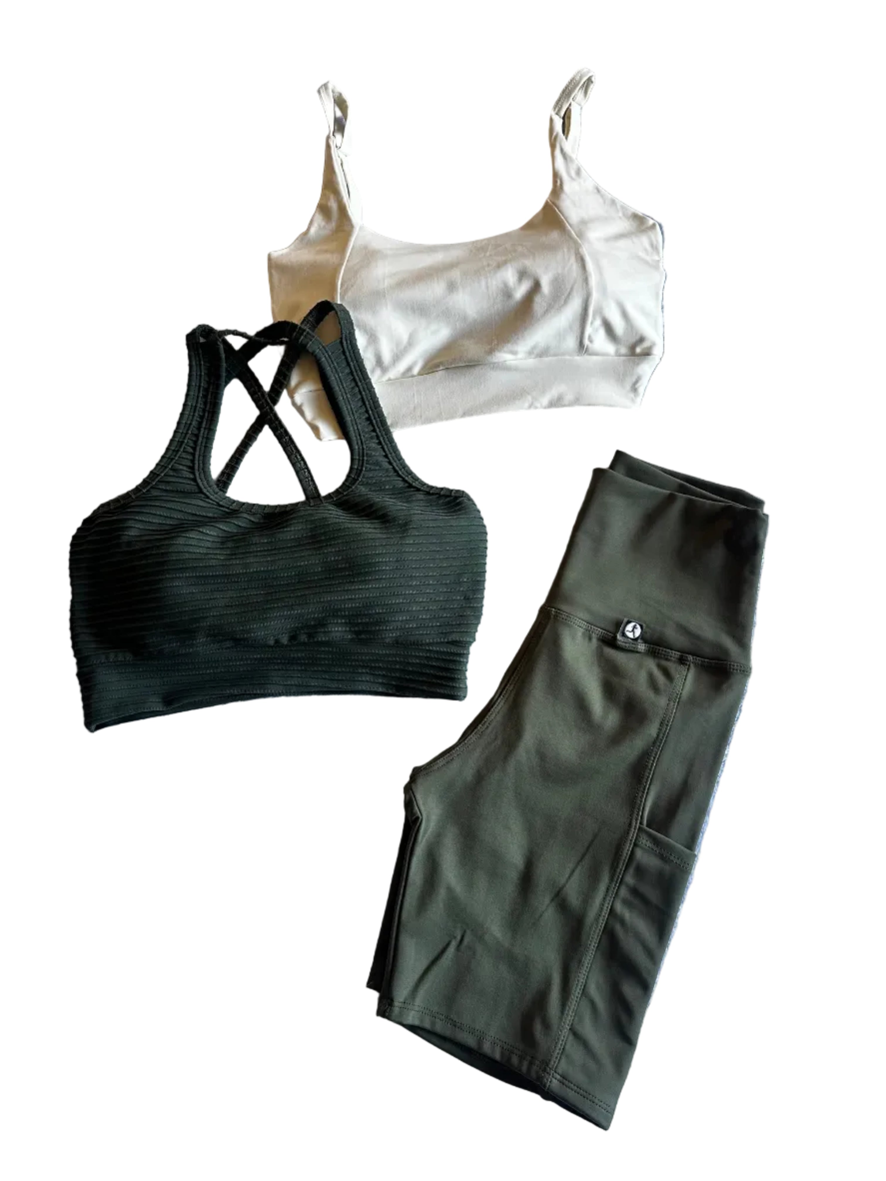 Calção Ciclista verde com bolsos