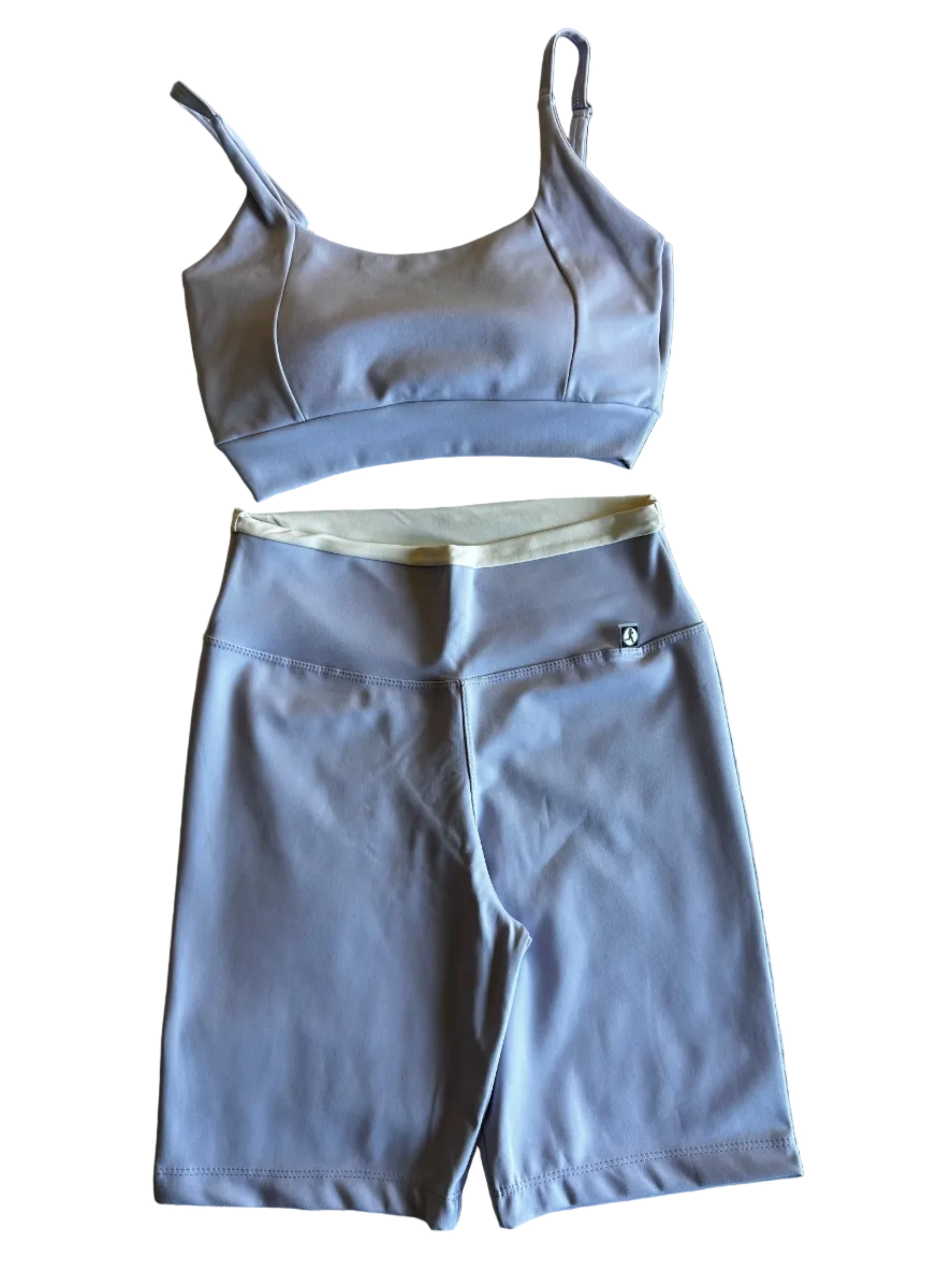 Calção Ciclista Lilás cós-duplo