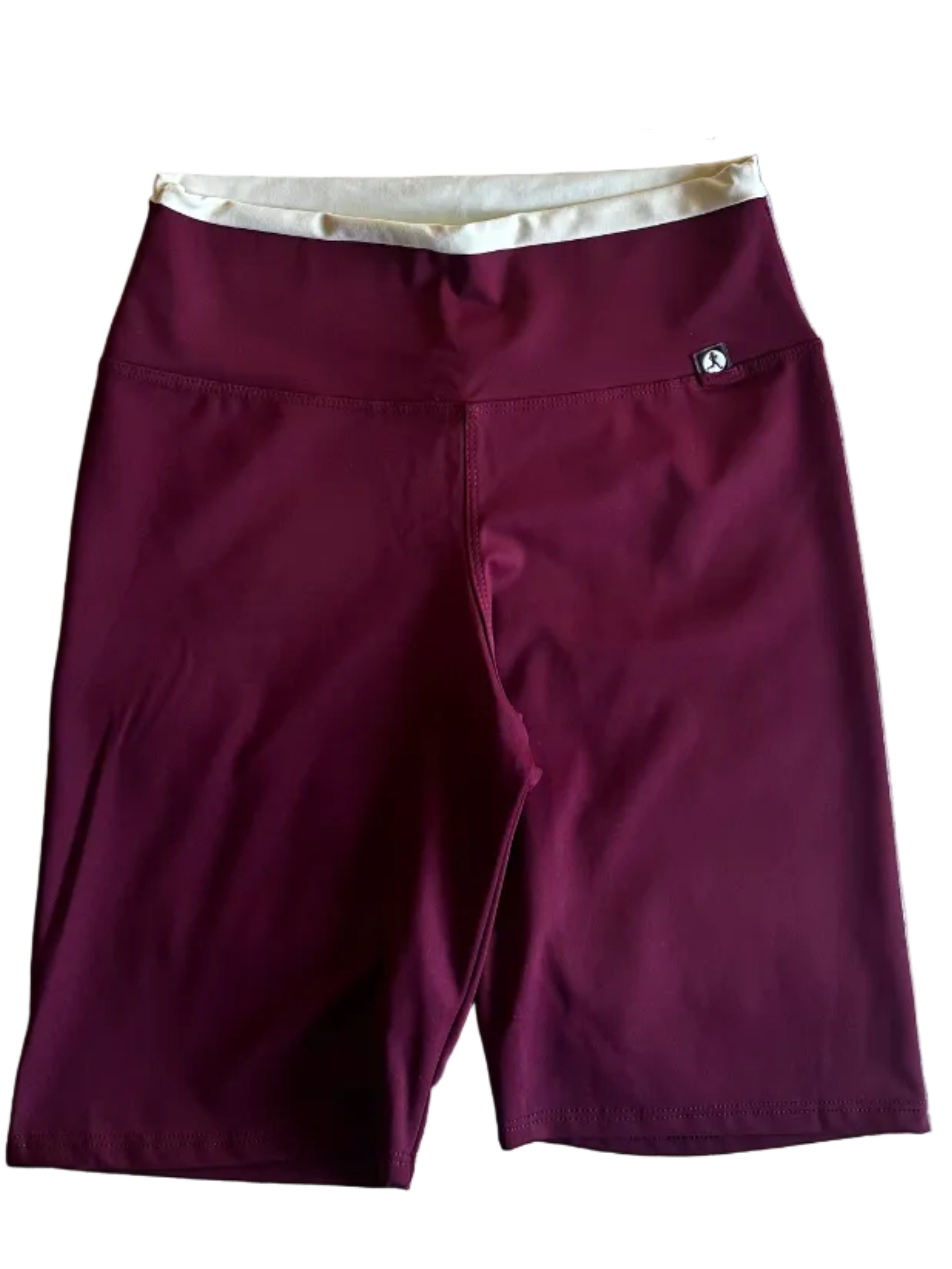 Calção Ciclista vinho cós-duplo