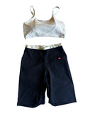 Conjunto preto e off-white