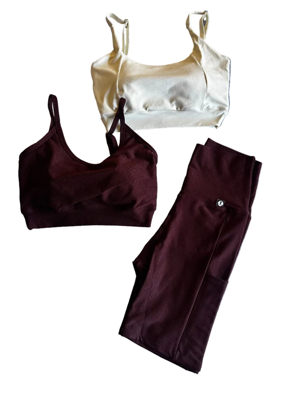 Calção Ciclista micro-canelado castanho com bolsos