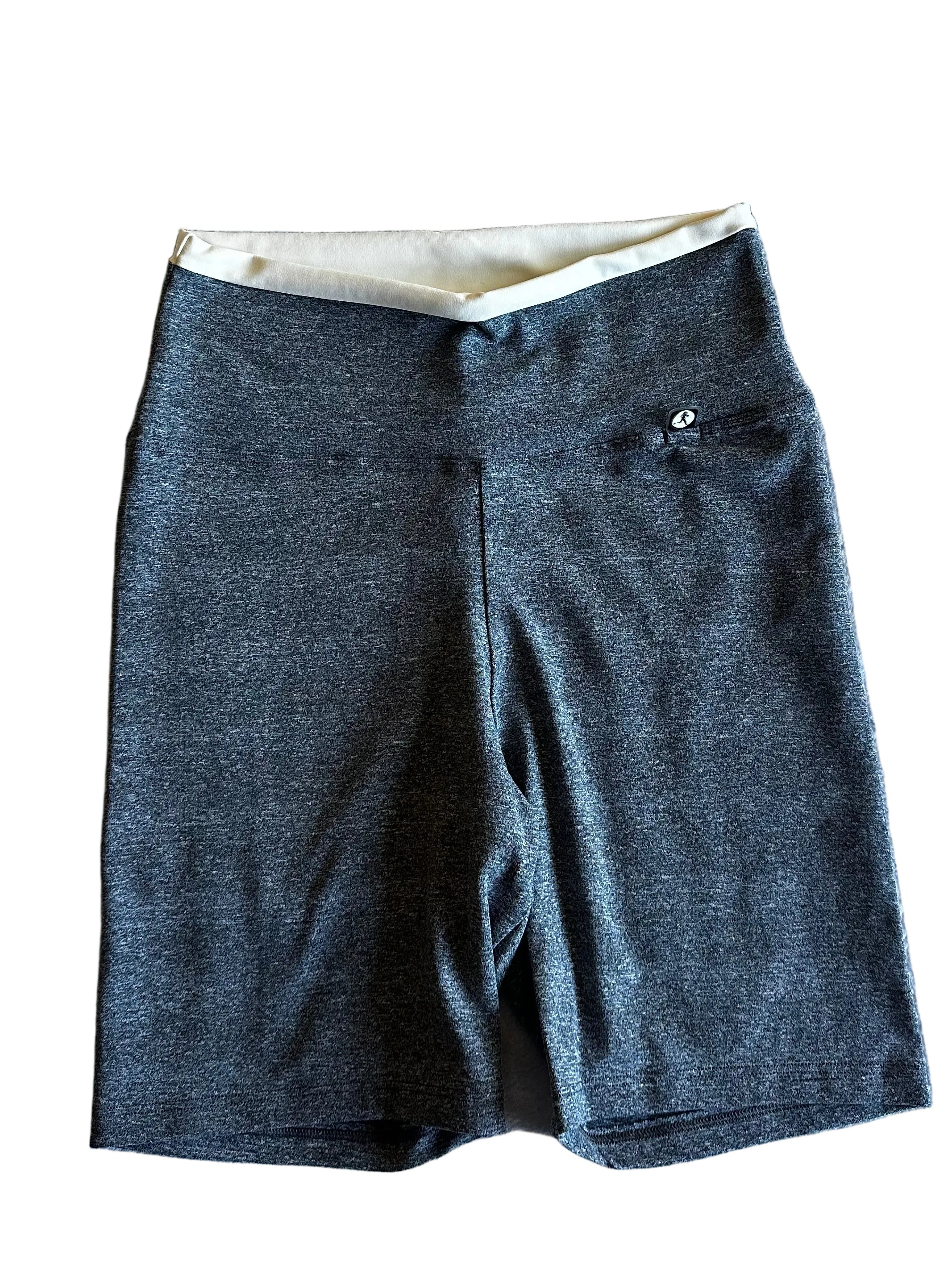 Calção Ciclista cinza cós-duplo