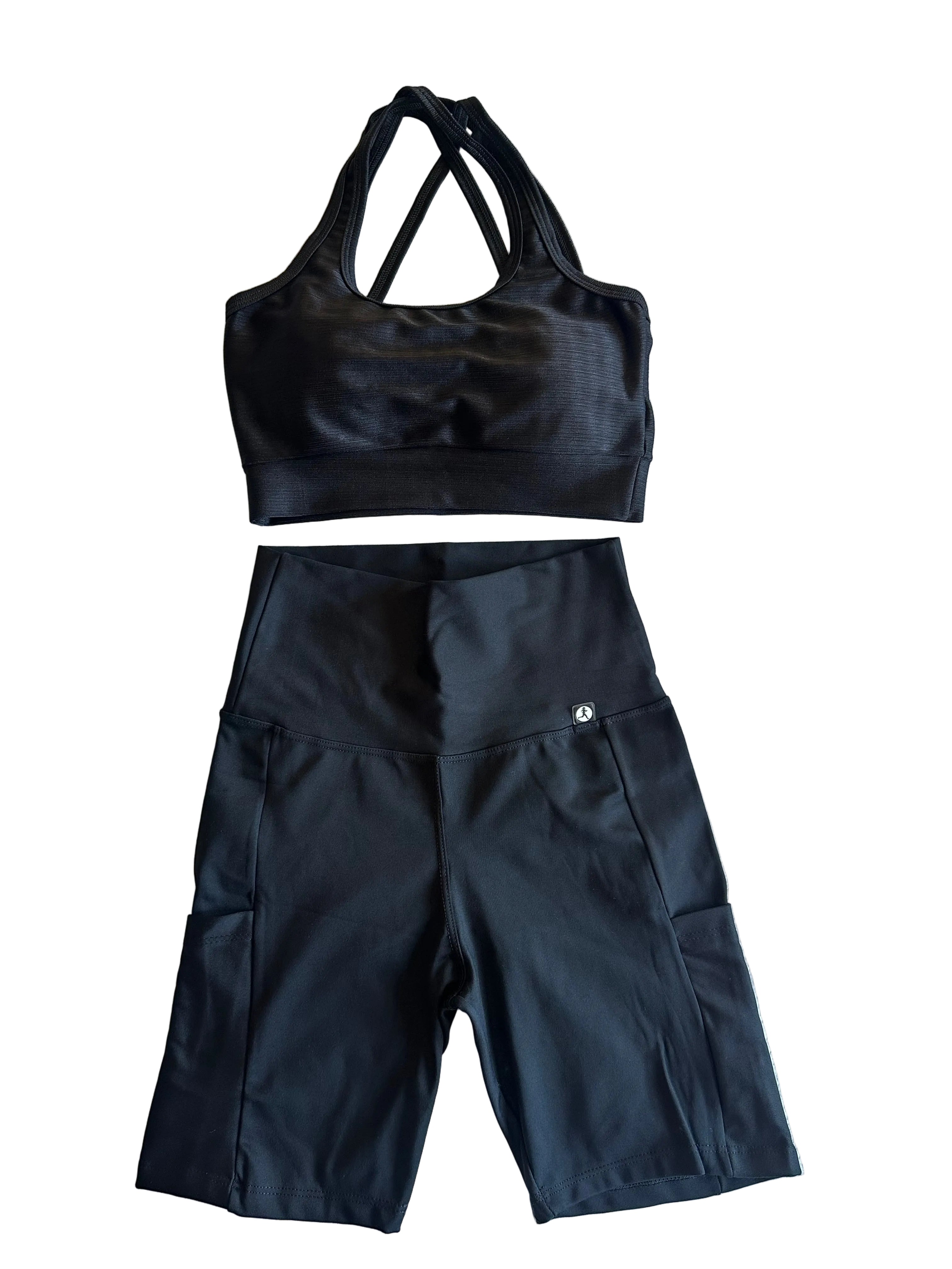 Calção Ciclista preto com bolsos