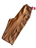 Legging cappuccino lisa com bolsos