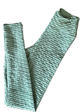 Legging brocado azul turquesa
