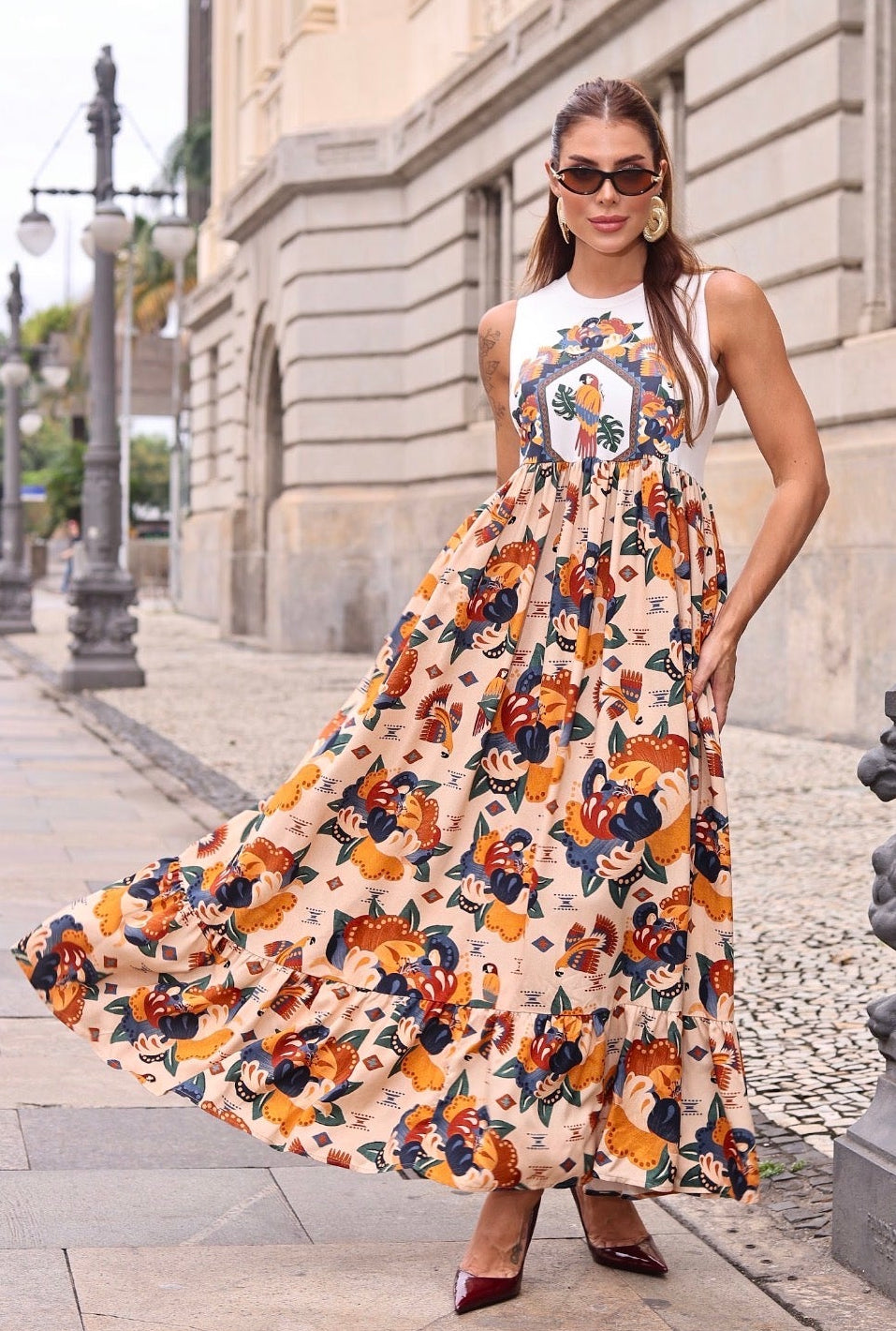 Vestido Brasilidade fluido