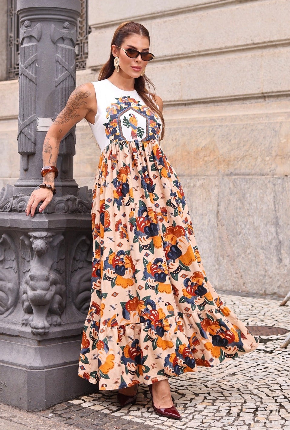 Vestido Brasilidade fluido