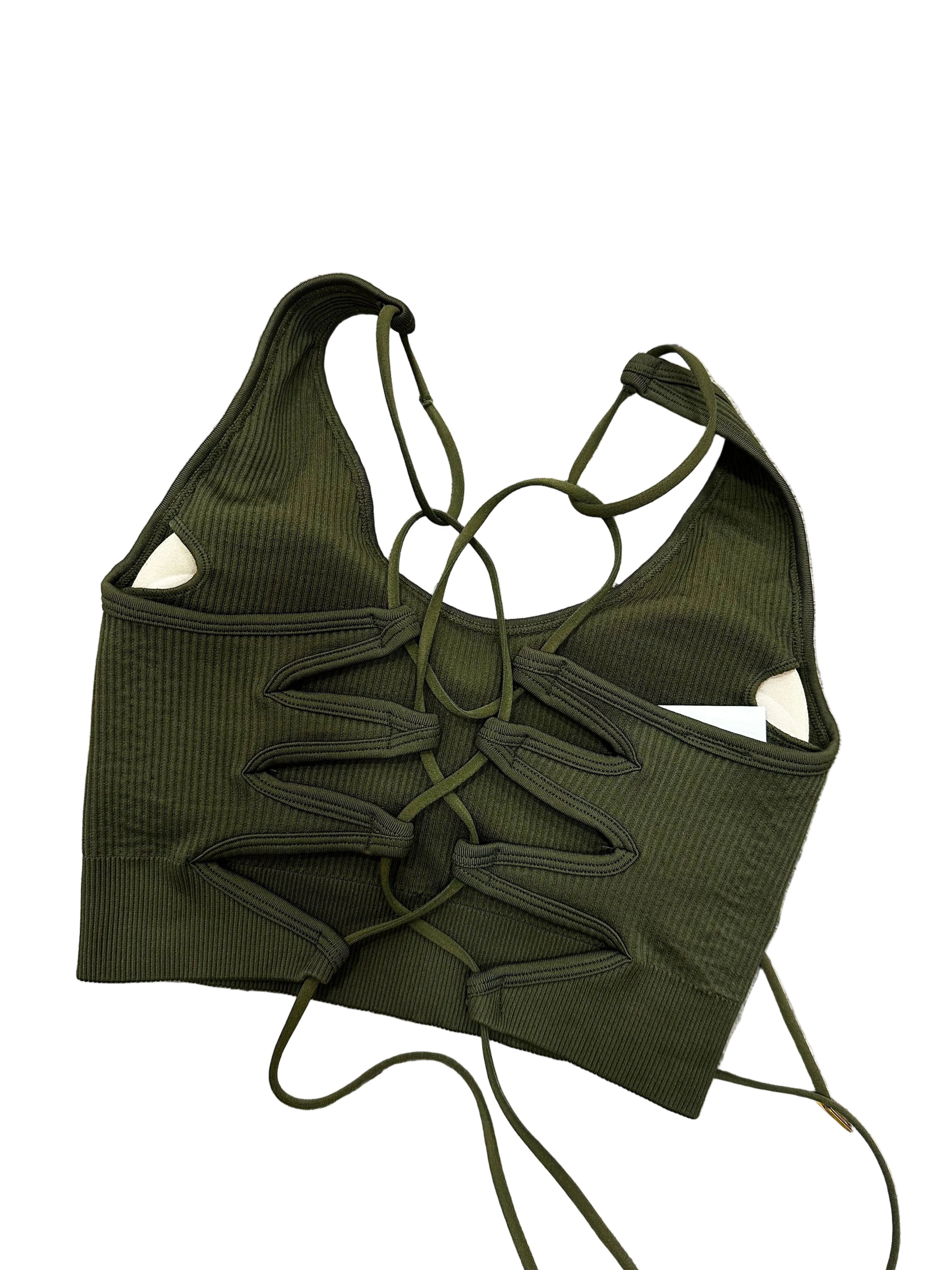 Top verde sem costas