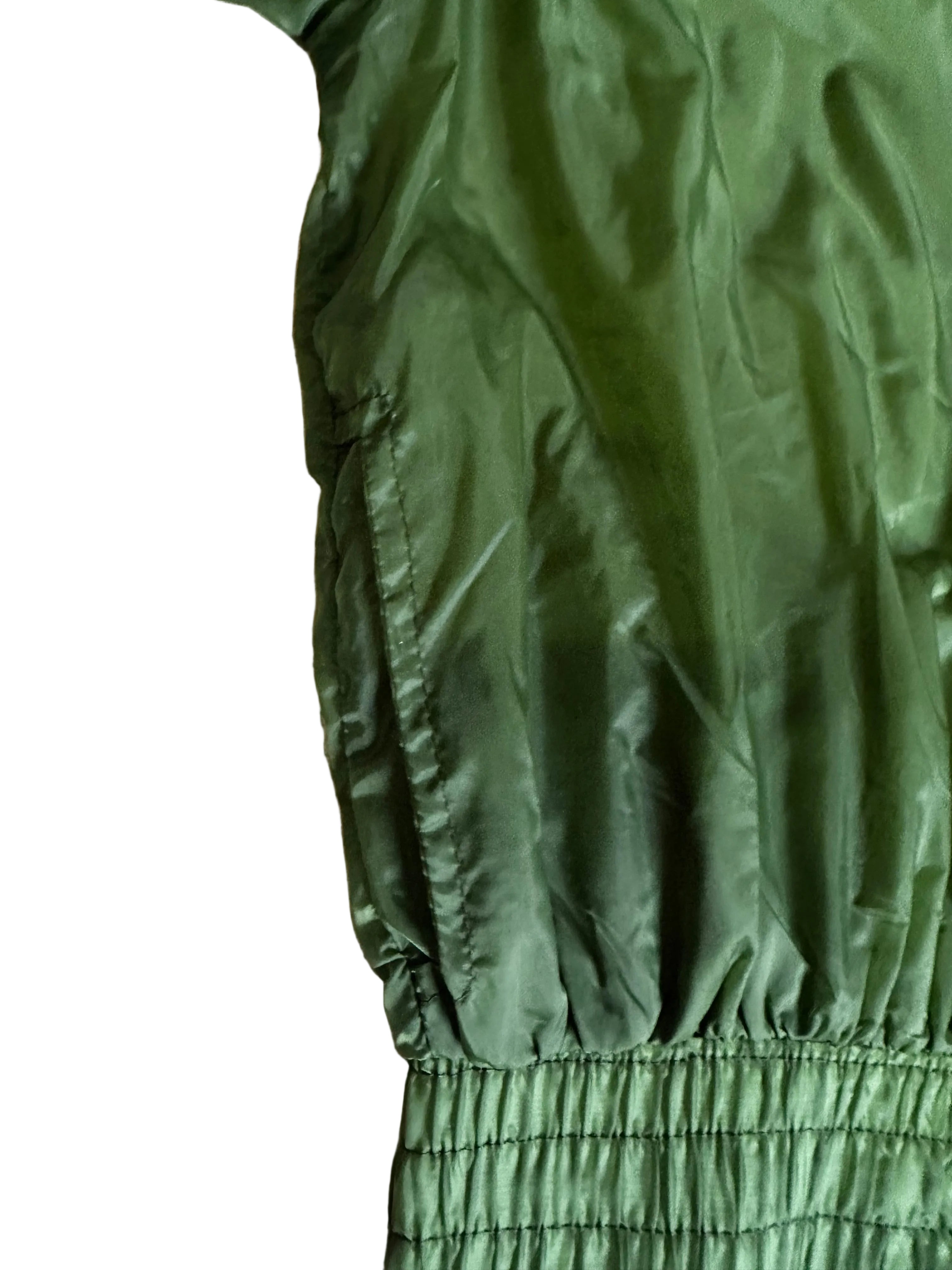 Corta vento verde transparente