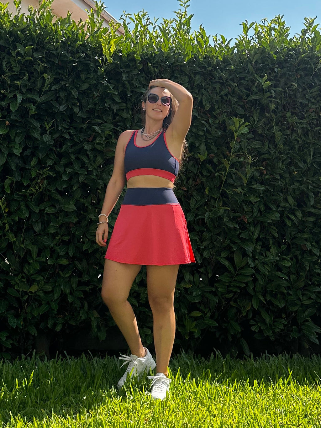 Top Azul e Neon