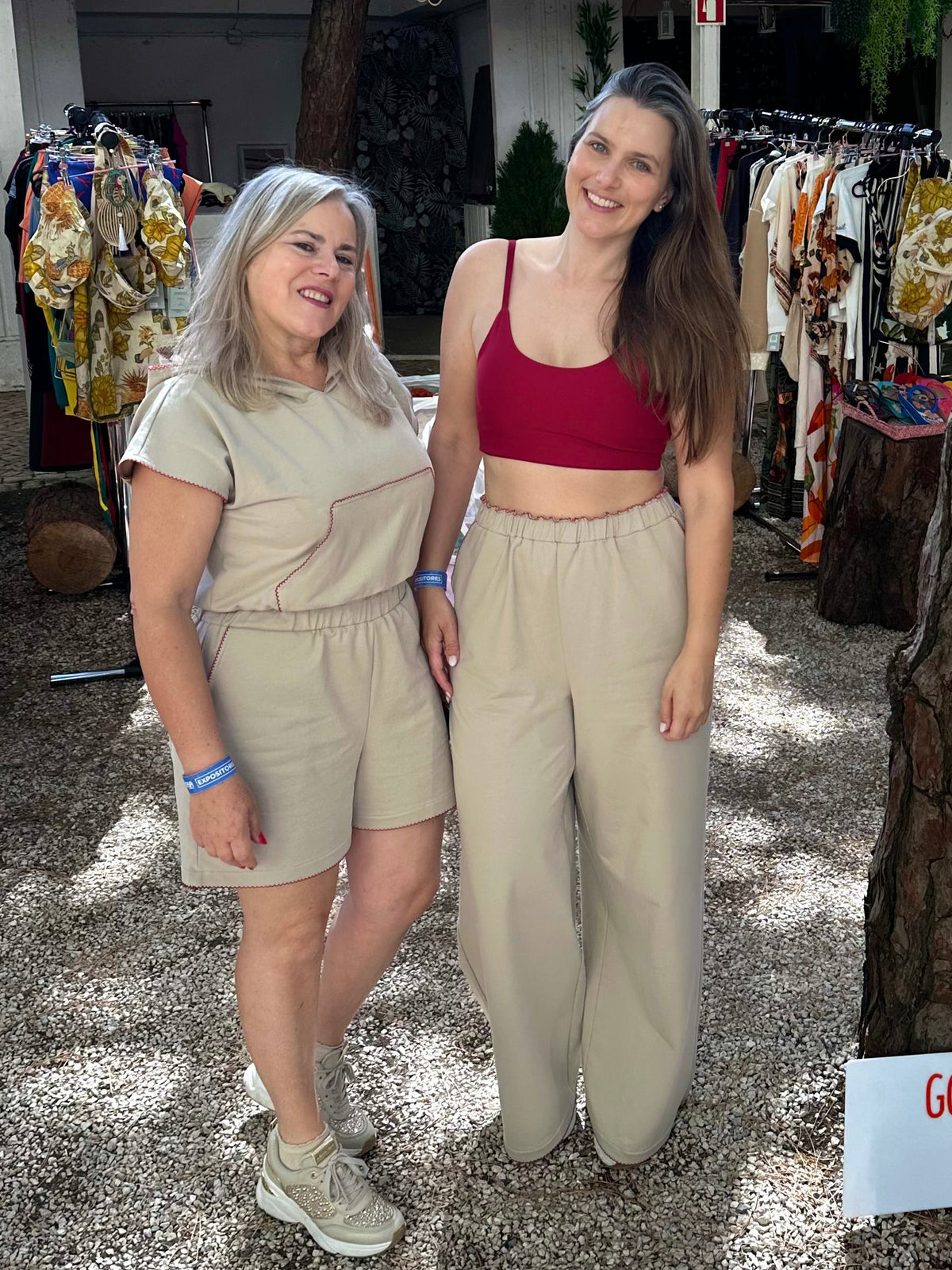 Co-ord Set Cappuccino e Vinho