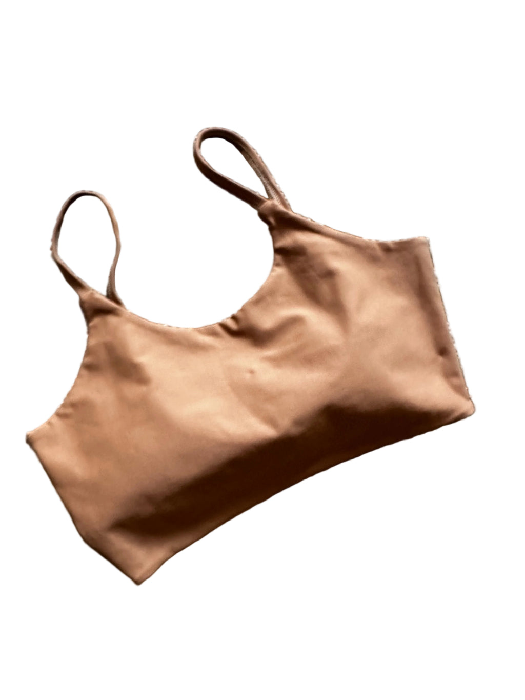 Legging cappuccino lisa com bolsos