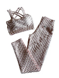 Conjunto brocada rosa