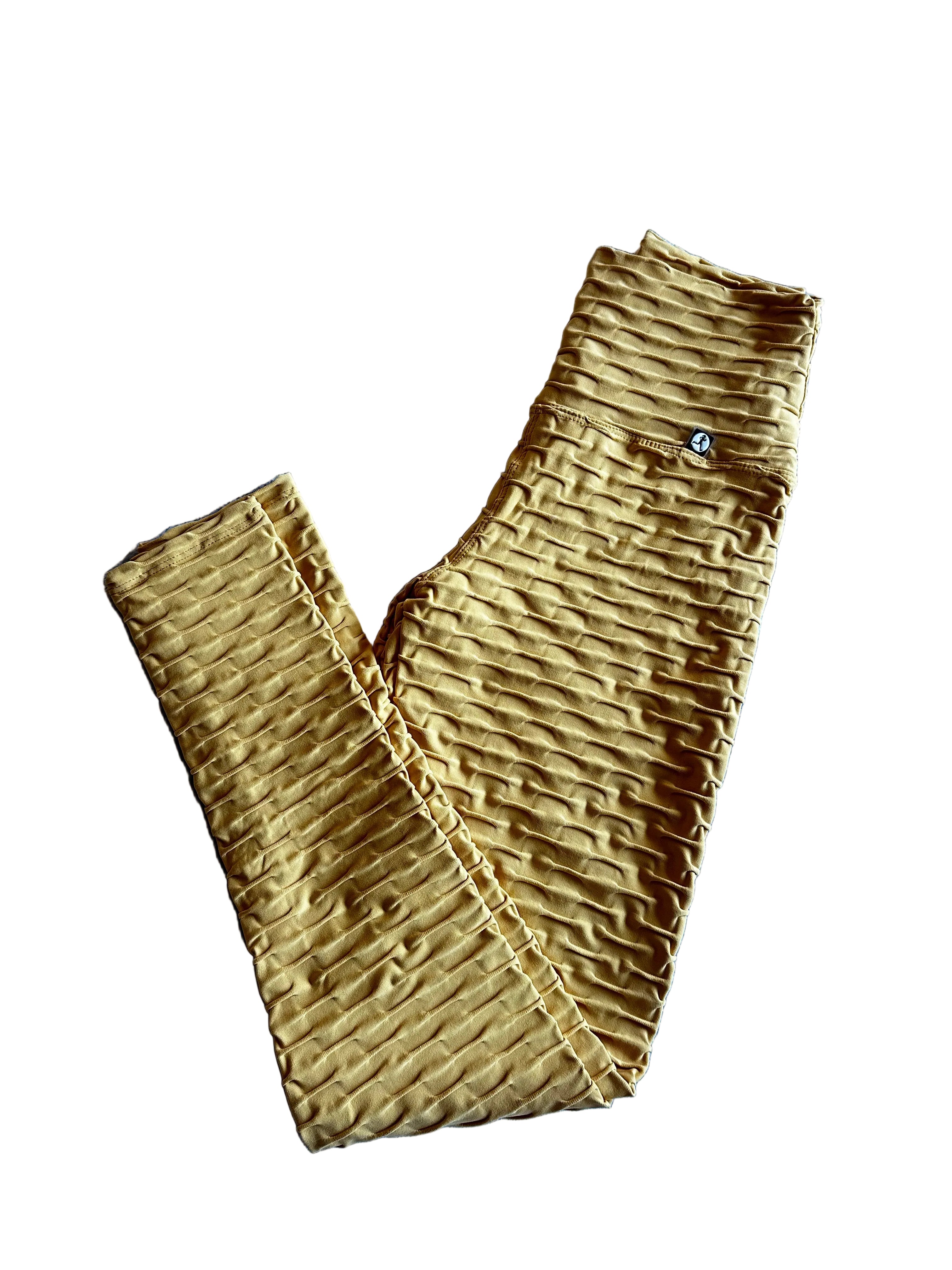 Legging brocada mostarda