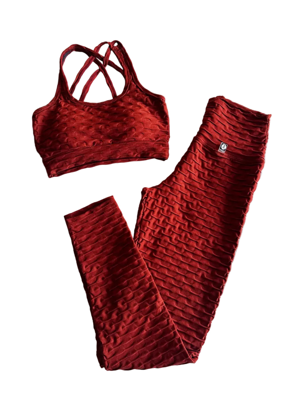 Legging brocada telha