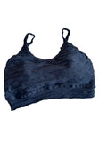 Top brocado preto