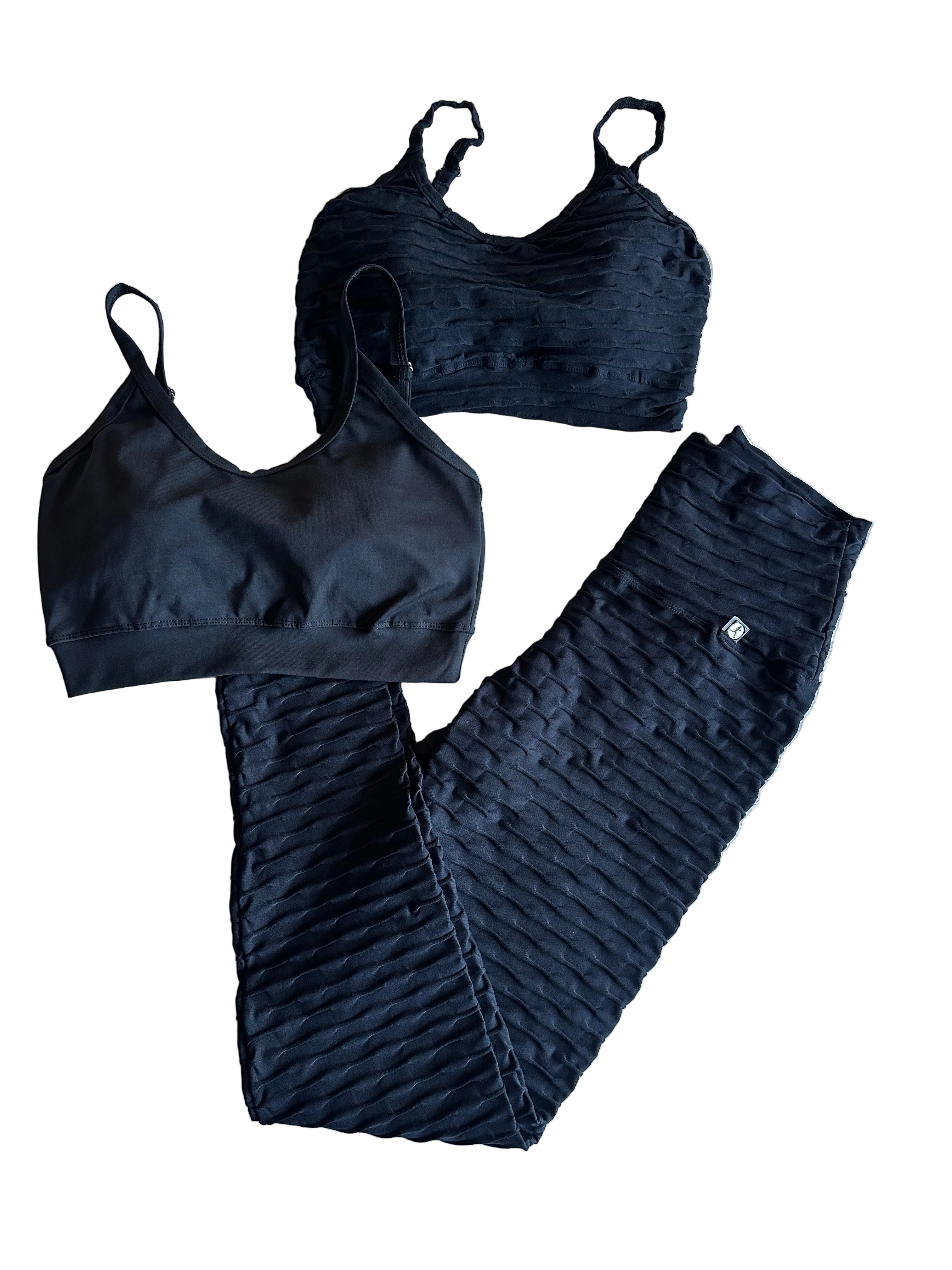 Legging brocada preta