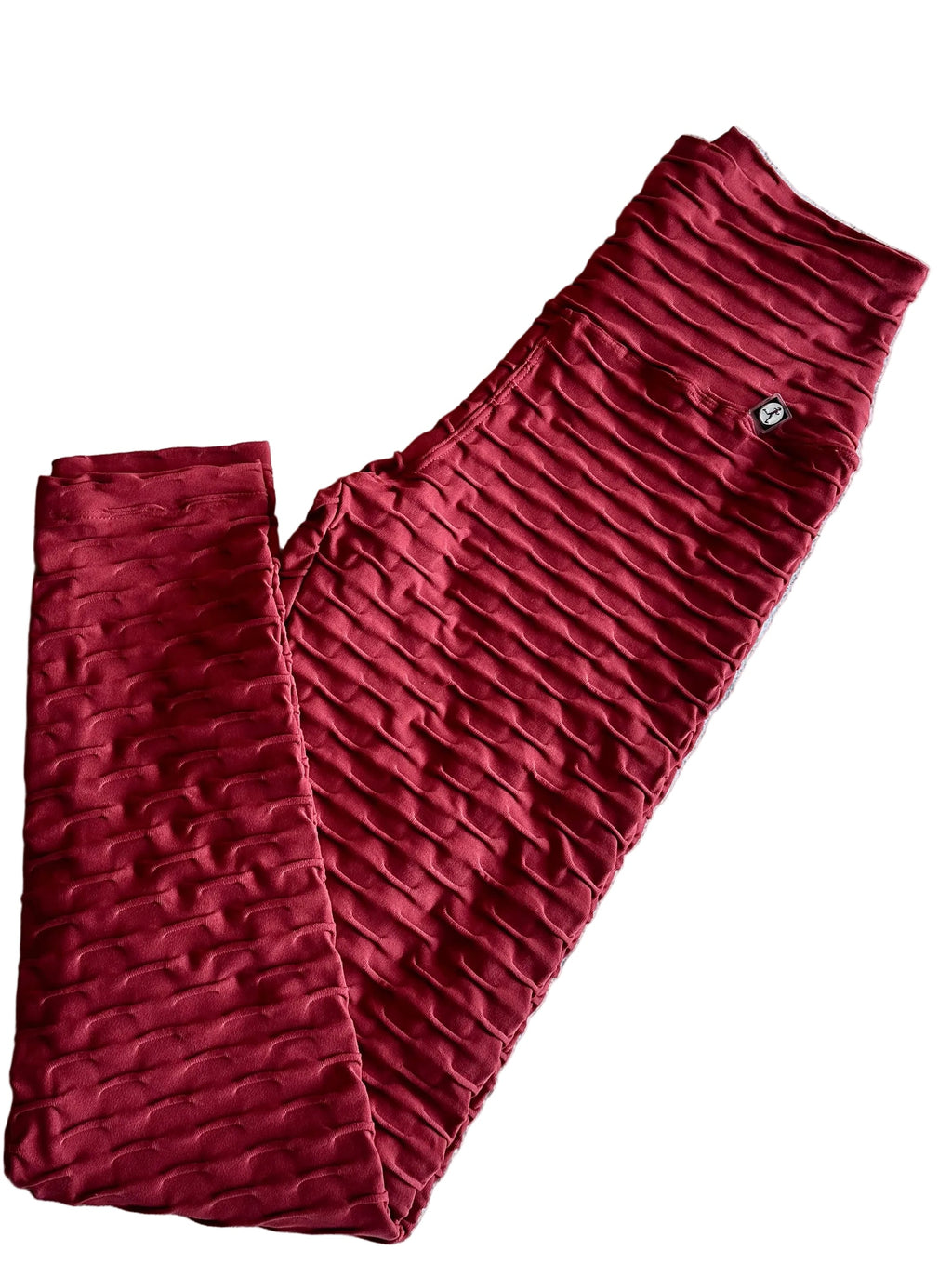 Legging brocada vermelha