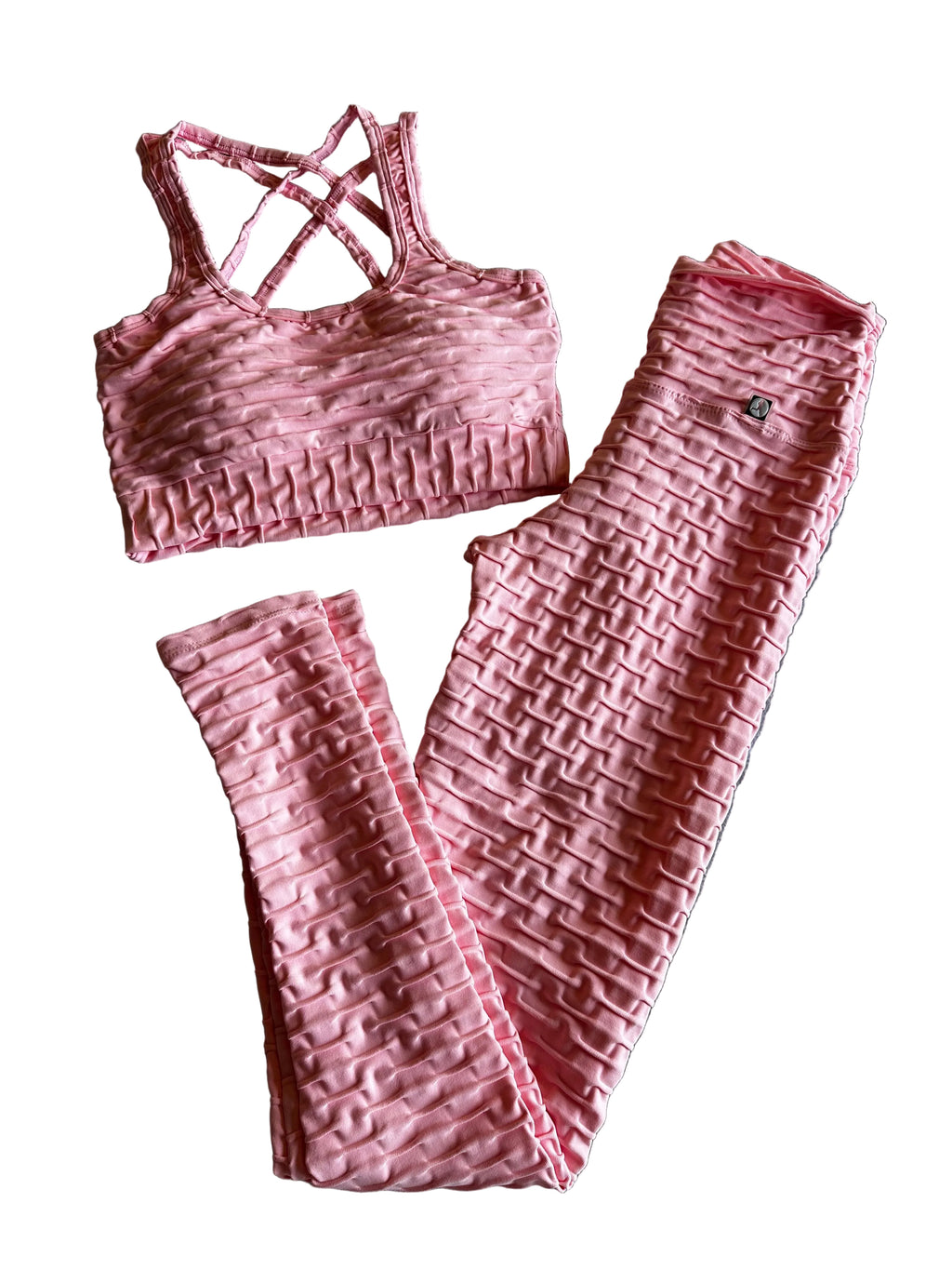 Legging brocada rosa