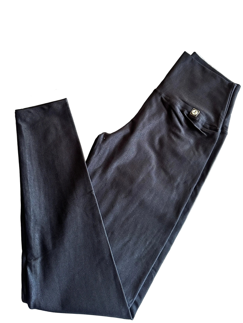 Legging micro-canelada preta